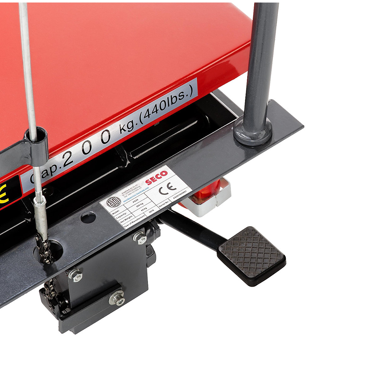 Carro com plataforma de elevação – eurokraft basic (Imagem do produto 8)-7