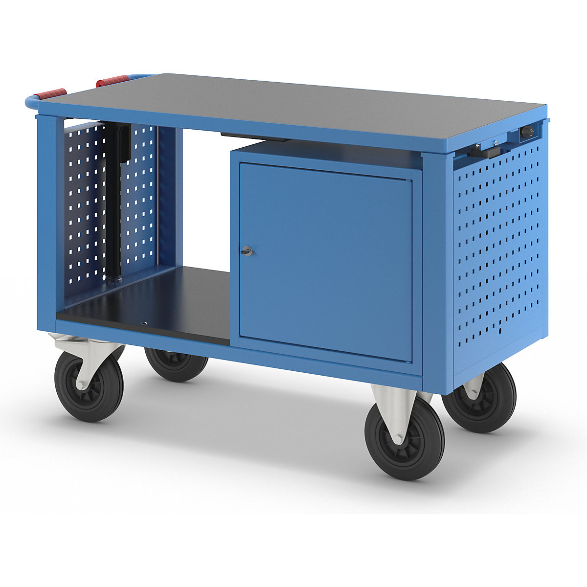 Carro de montagem, eletricamente ajustável em altura – eurokraft pro (Imagem do produto 10)-9