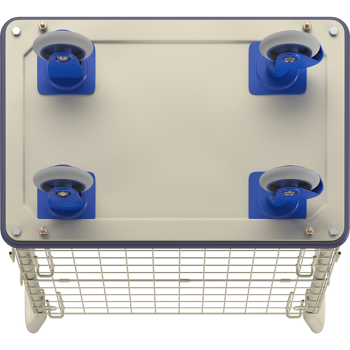 Carro de plataforma, com rebordo em grade – PRESTAR (Imagem do produto 5)-4