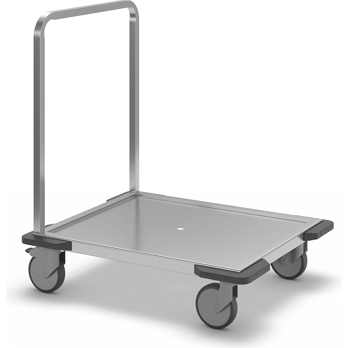 Carro de plataforma em aço inoxidável – eurokraft pro (Imagem do produto 8)-7