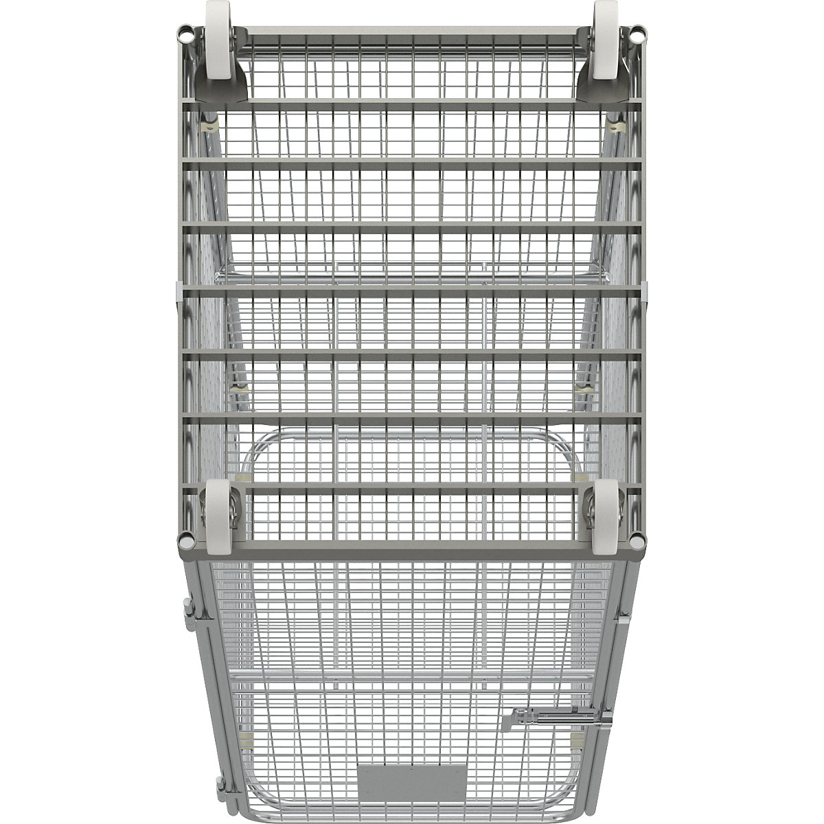 Recipiente antirroubo com plataforma rolante em aço (Imagem do produto 7)-6