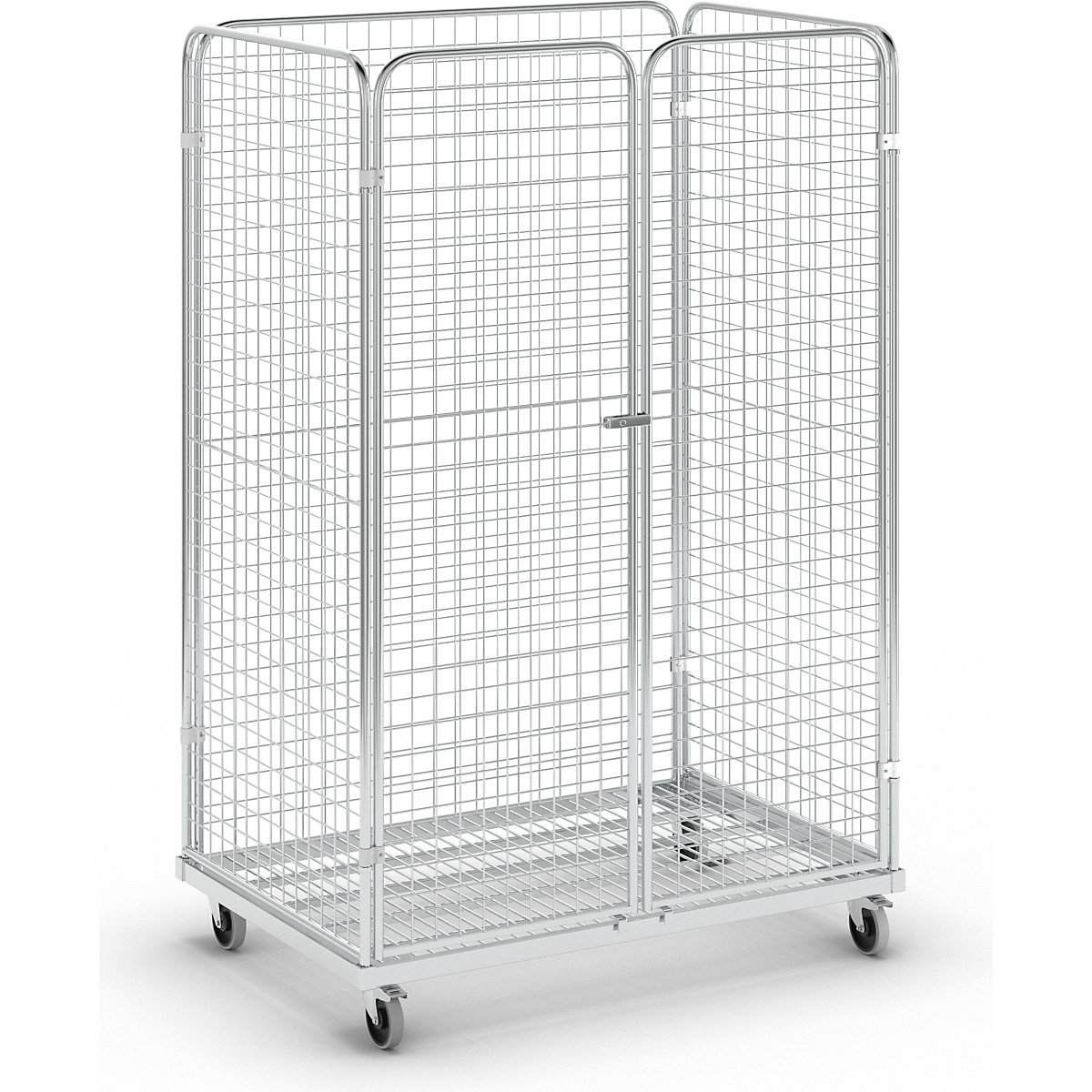 Recipiente com rodas de aço