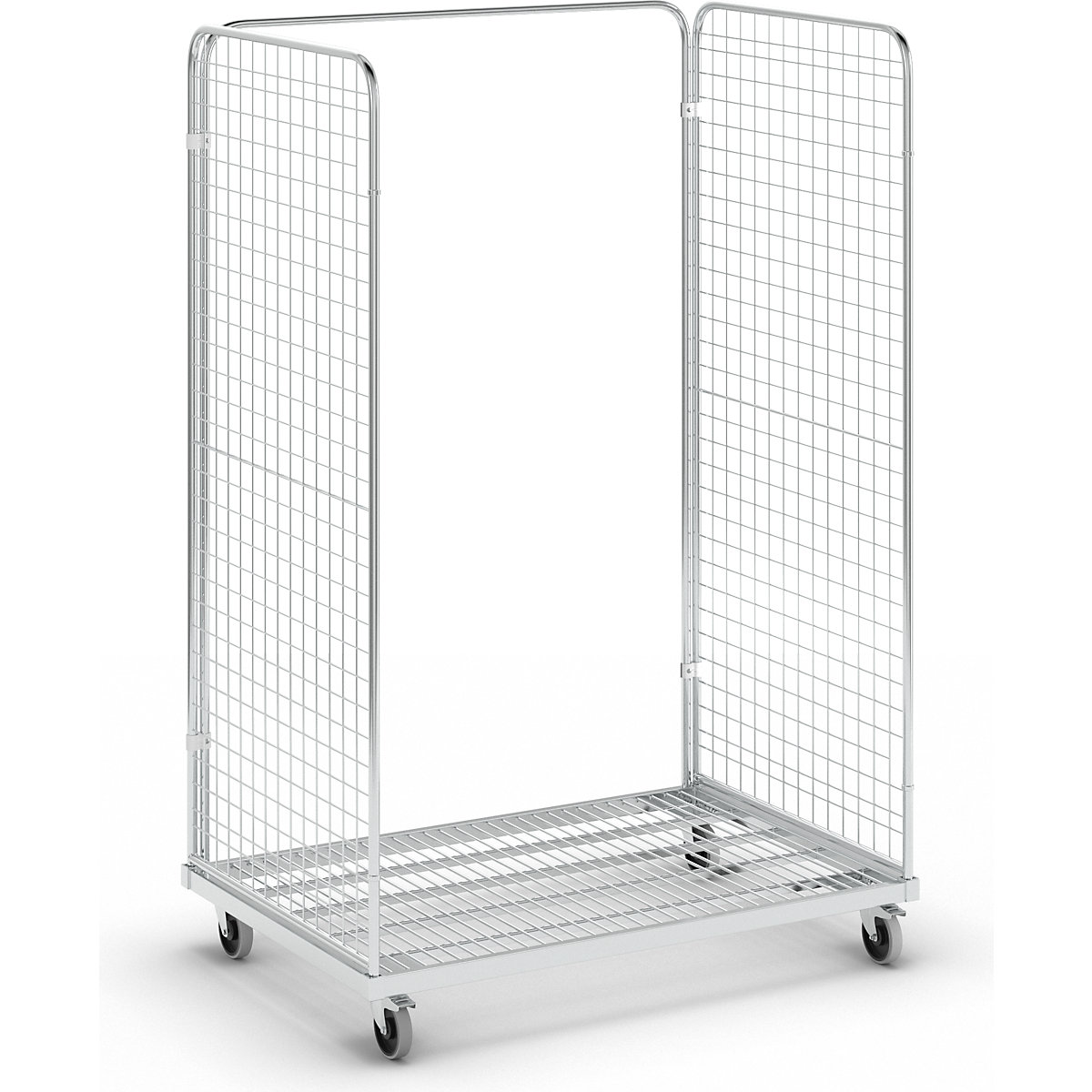 Recipiente com rodas de aço