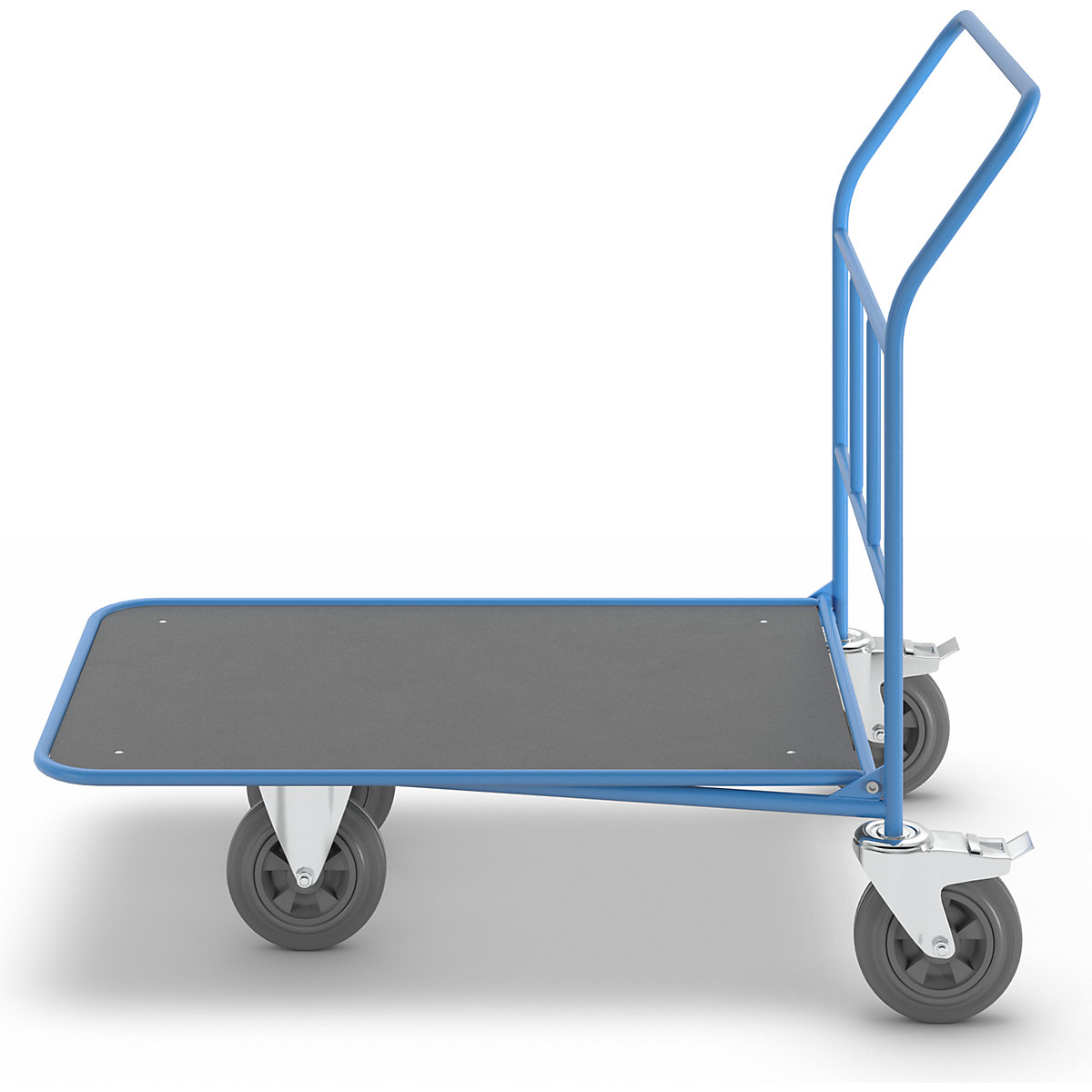 Carrito de supermercado con plataforma – eurokraft pro (Imagen del producto 5)-4