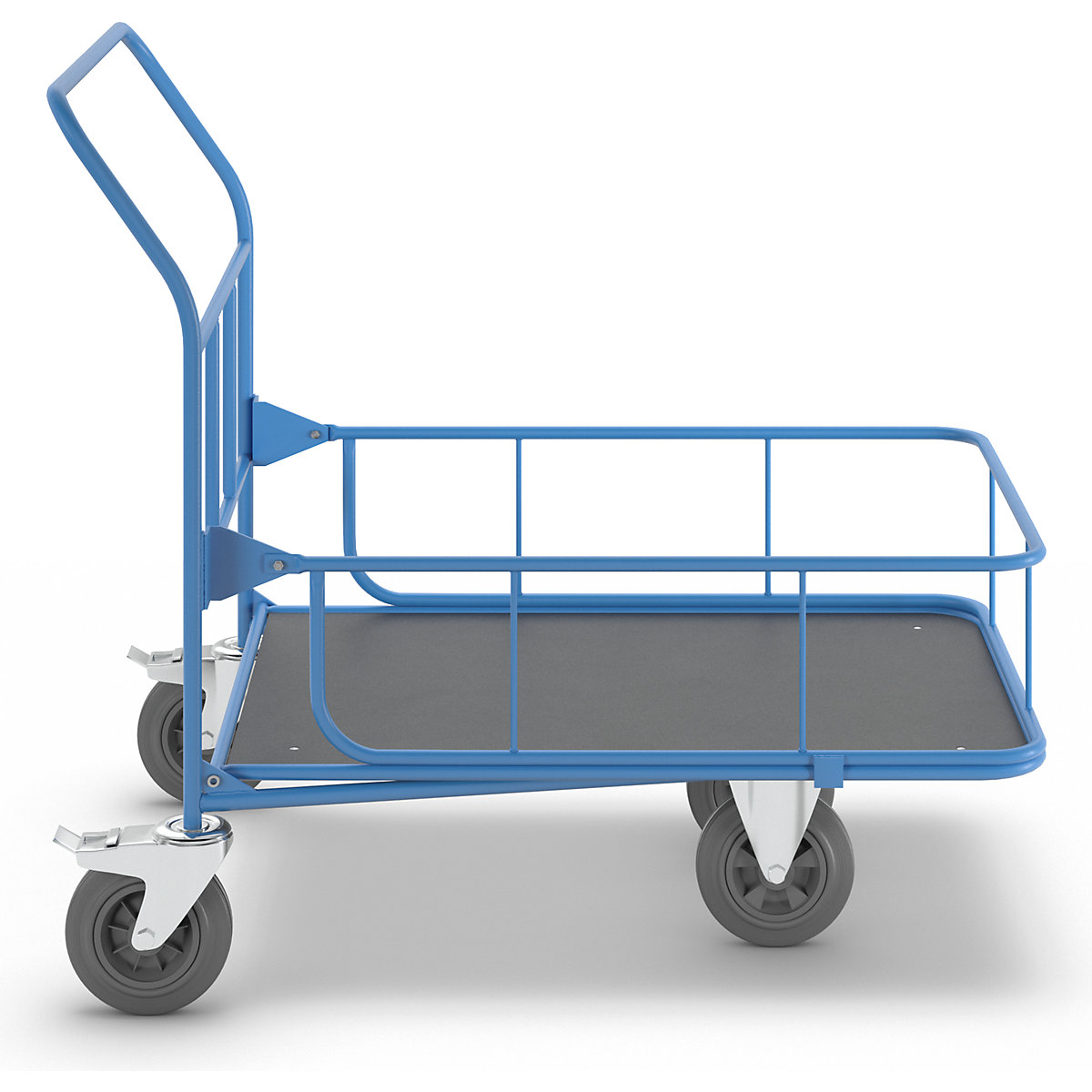 Carrito de supermercado con plataforma – eurokraft pro (Imagen del producto 6)-5