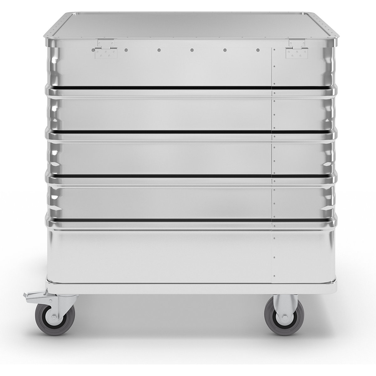 Carro-caja de aluminio, de pared continua – Gmöhling (Imagen del producto 2)-1