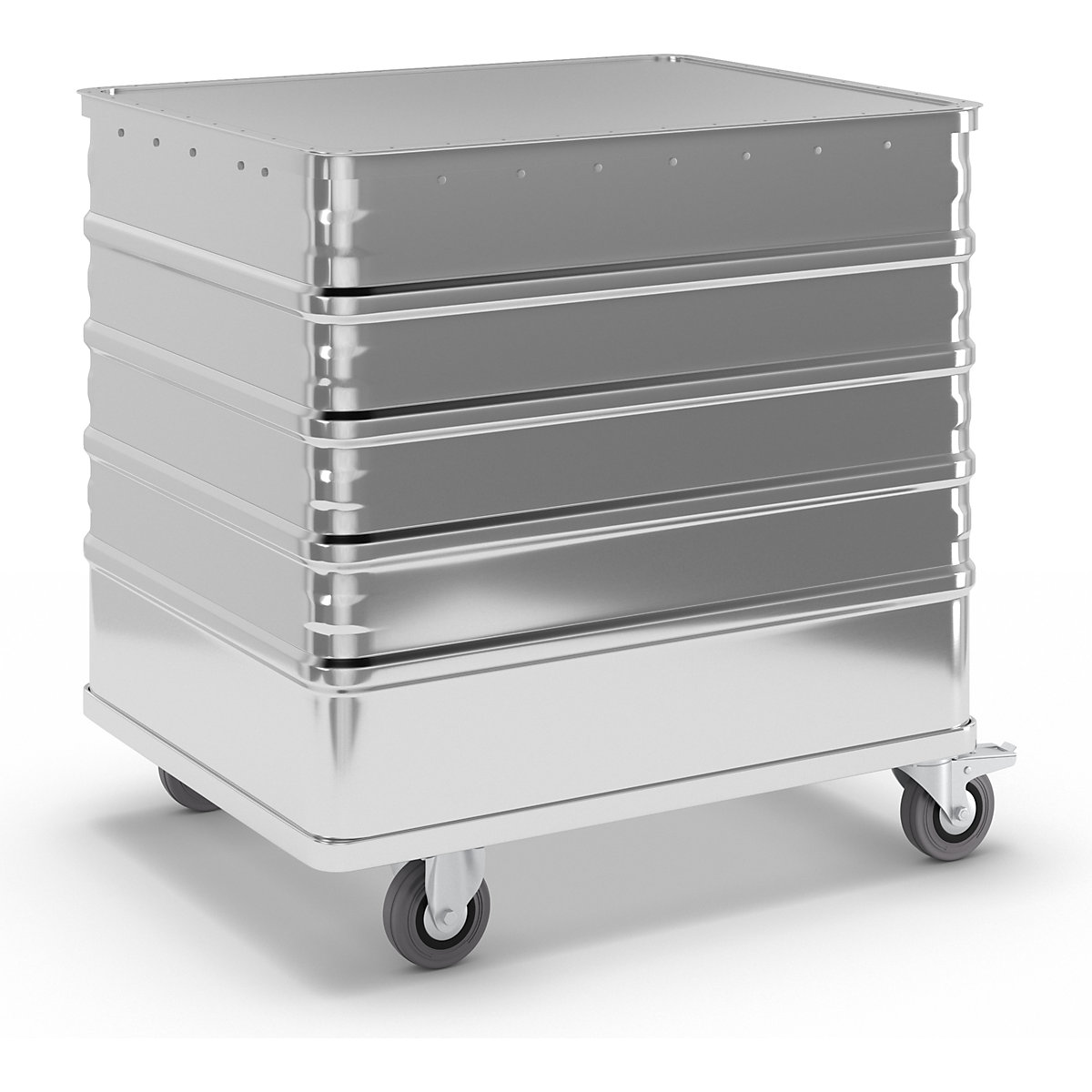 Carro-caja de aluminio, de pared continua &ndash; Gmöhling
