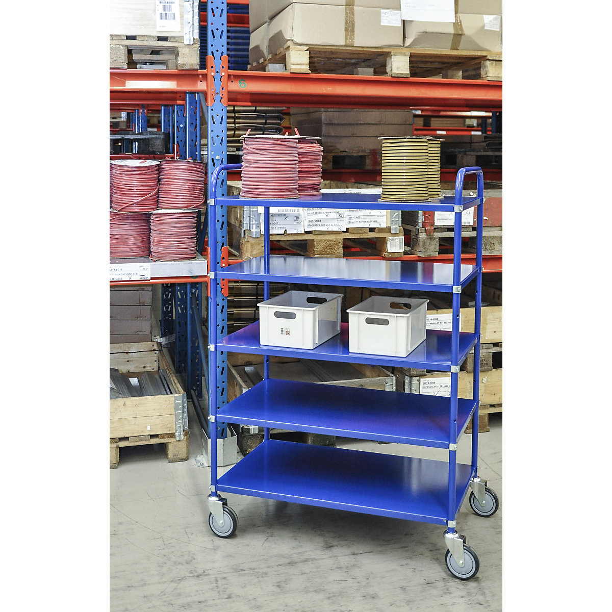 Carro con pisos ligero, altura 1445 mm – Kongamek (Imagen del producto 5)-4