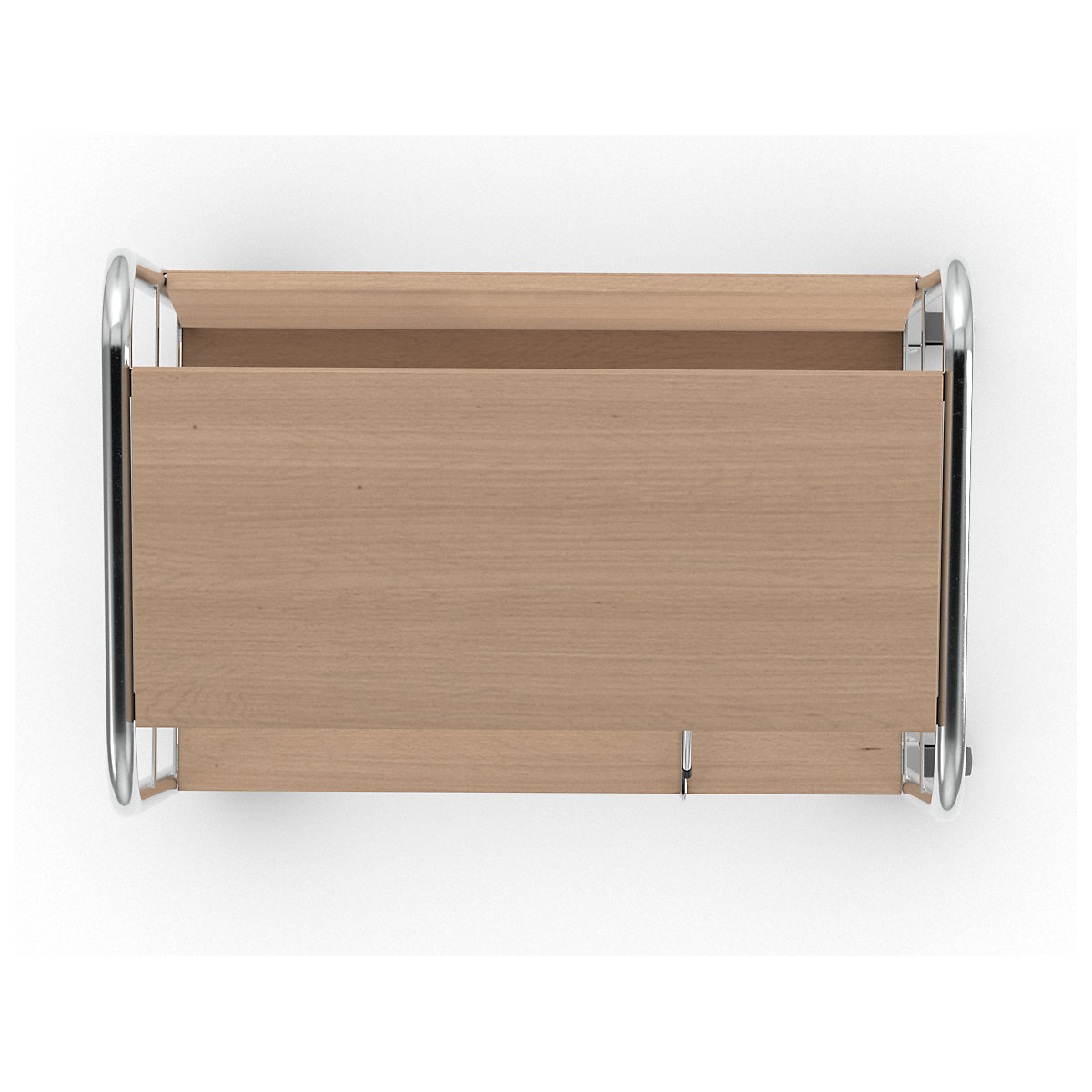 Carro para archivadores con baldas, cromado – HelgeNyberg (Imagen del producto 2)-1