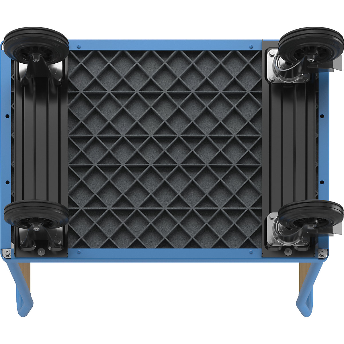 Carro de plataforma con paredes de madera – eurokraft pro (Imagen del producto 6)-5