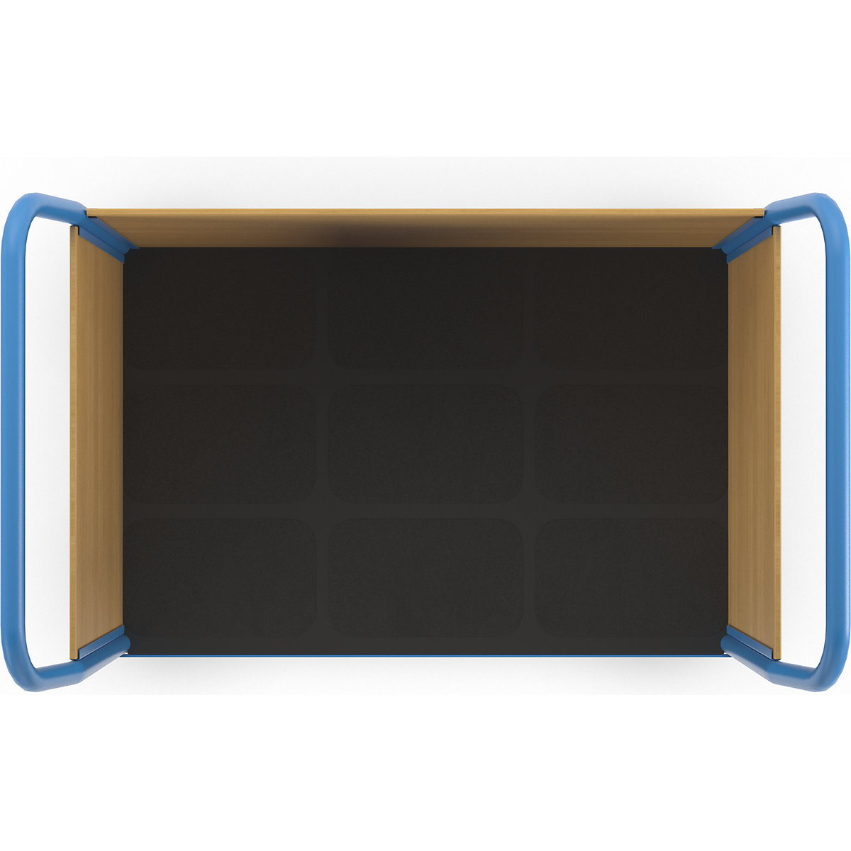 Carro de plataforma con paredes de madera – eurokraft pro (Imagen del producto 7)-6