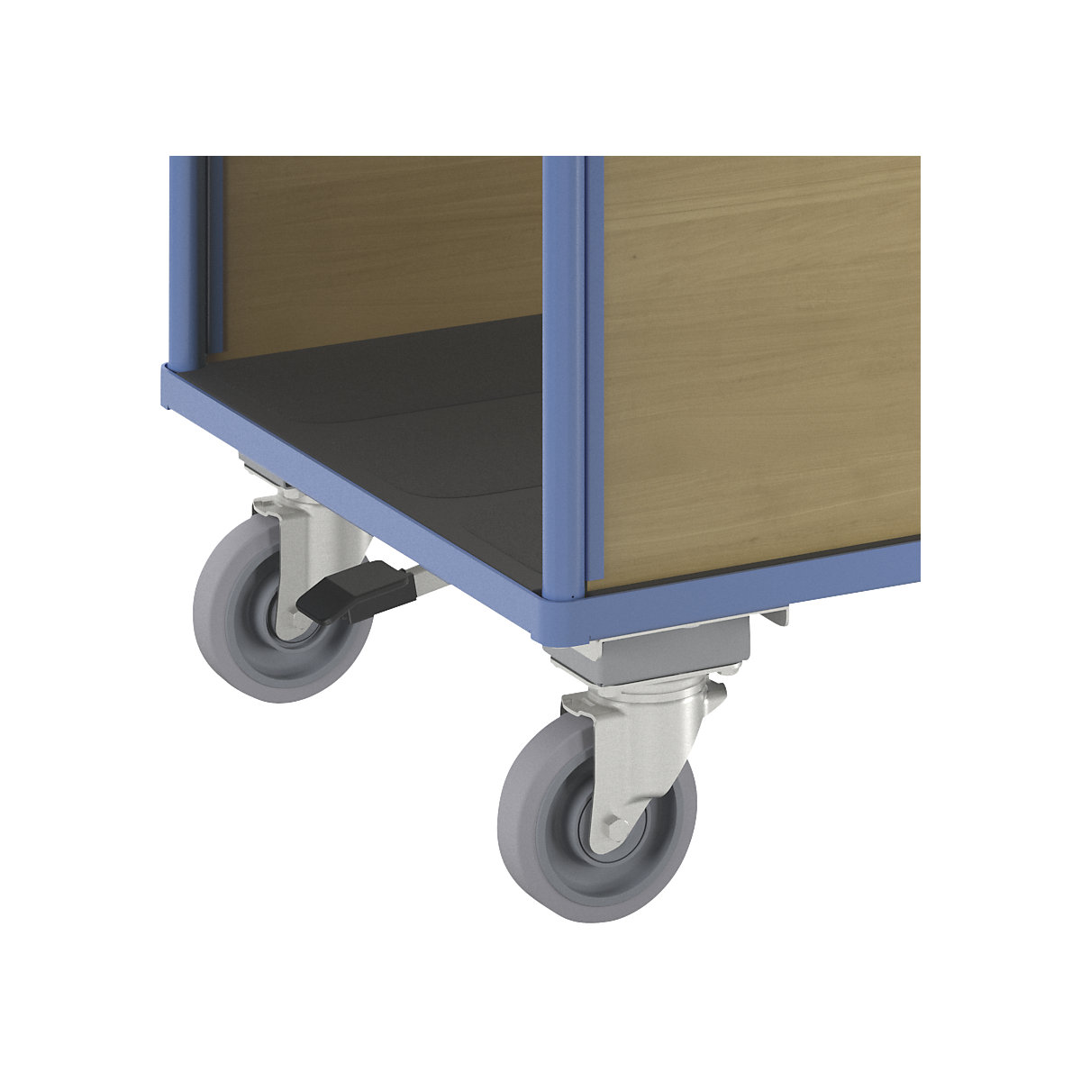 Carro de plataforma con paredes de madera – eurokraft pro (Imagen del producto 9)-8