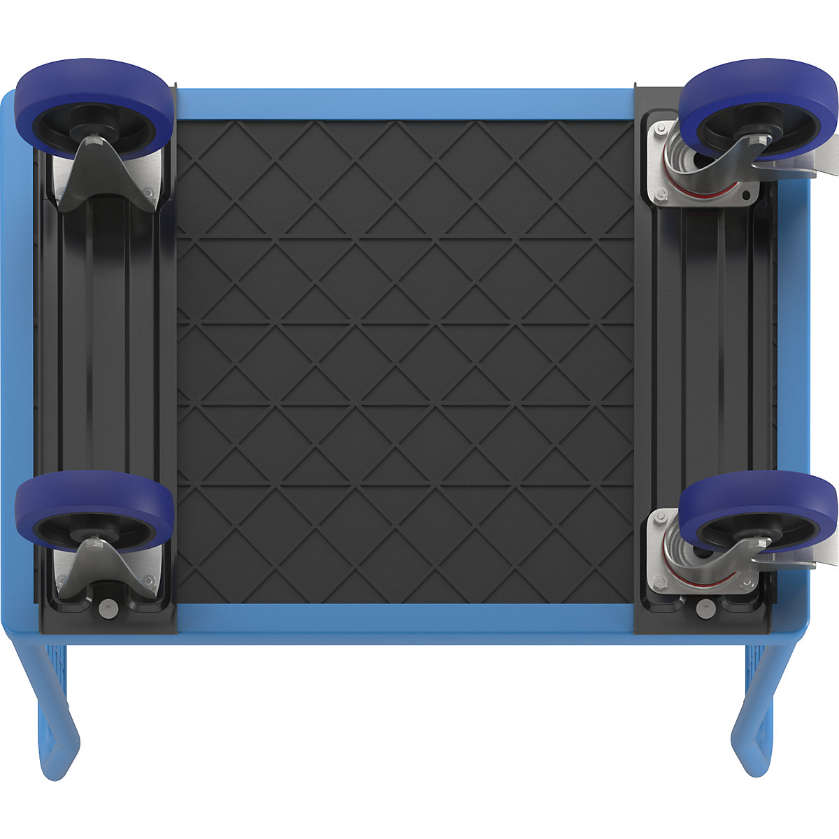 Carro de plataforma con paredes de rejilla – eurokraft pro (Imagen del producto 7)-6