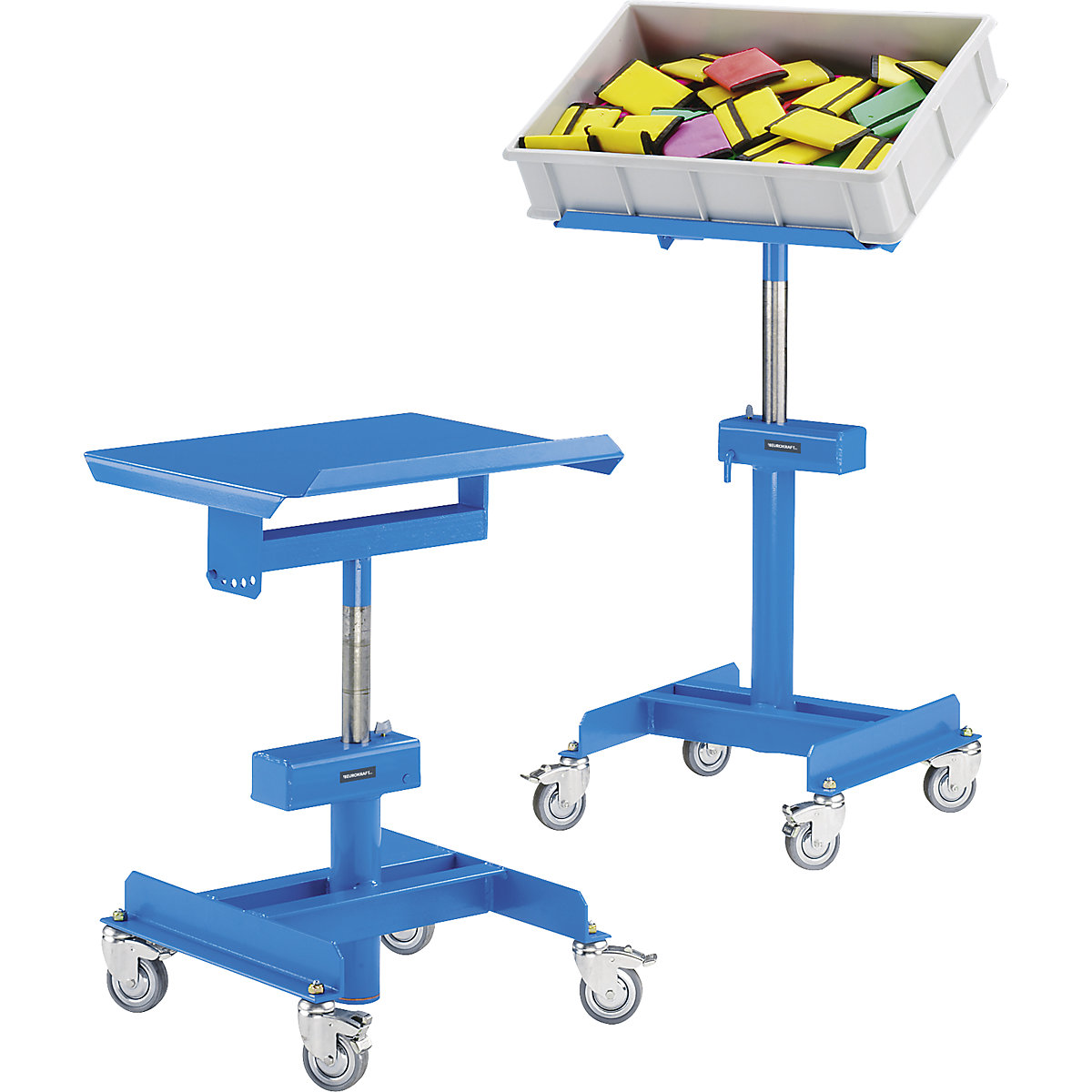 Posicionador de material, carga máx. 150 kg, transitable – eurokraft pro (Imagen del producto 2)-1