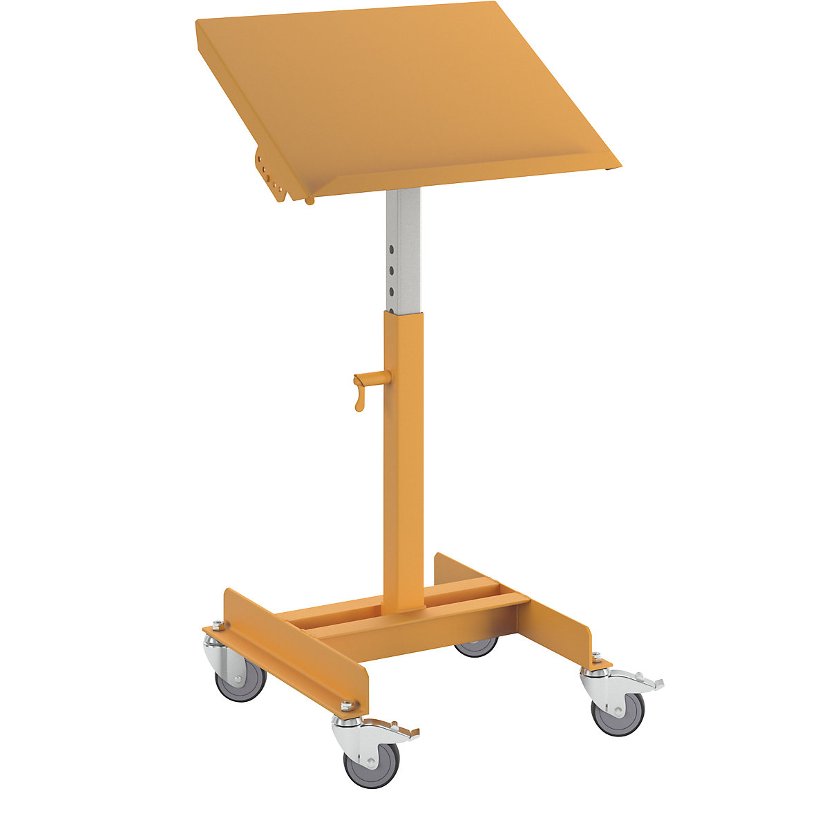 Soporte para material, abatible