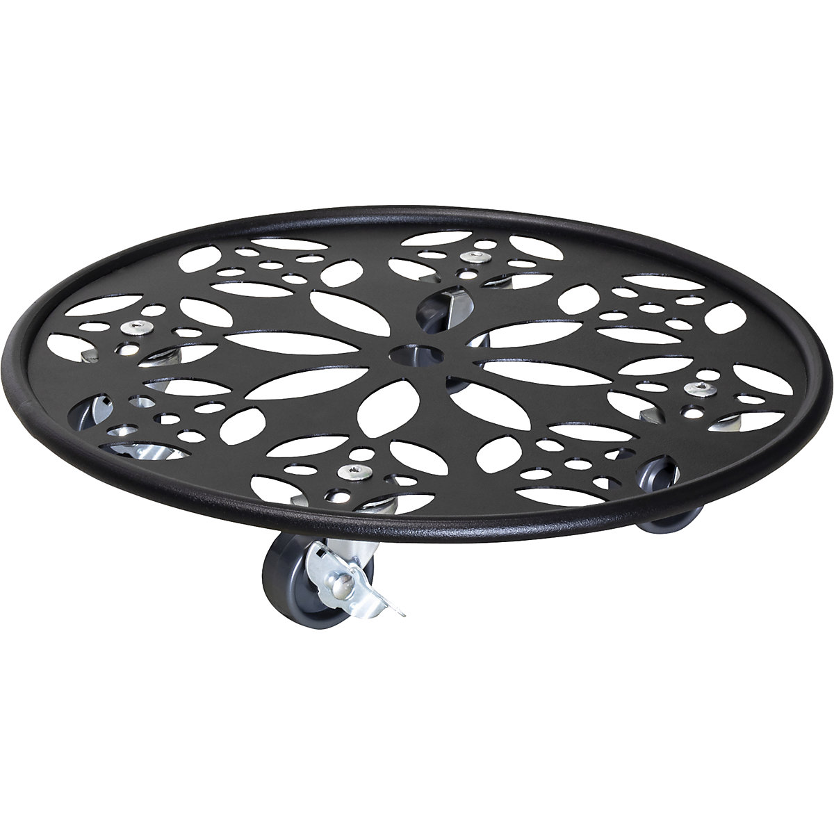 Soporte de acero con ruedas para macetas BLACK &ndash; Wagner