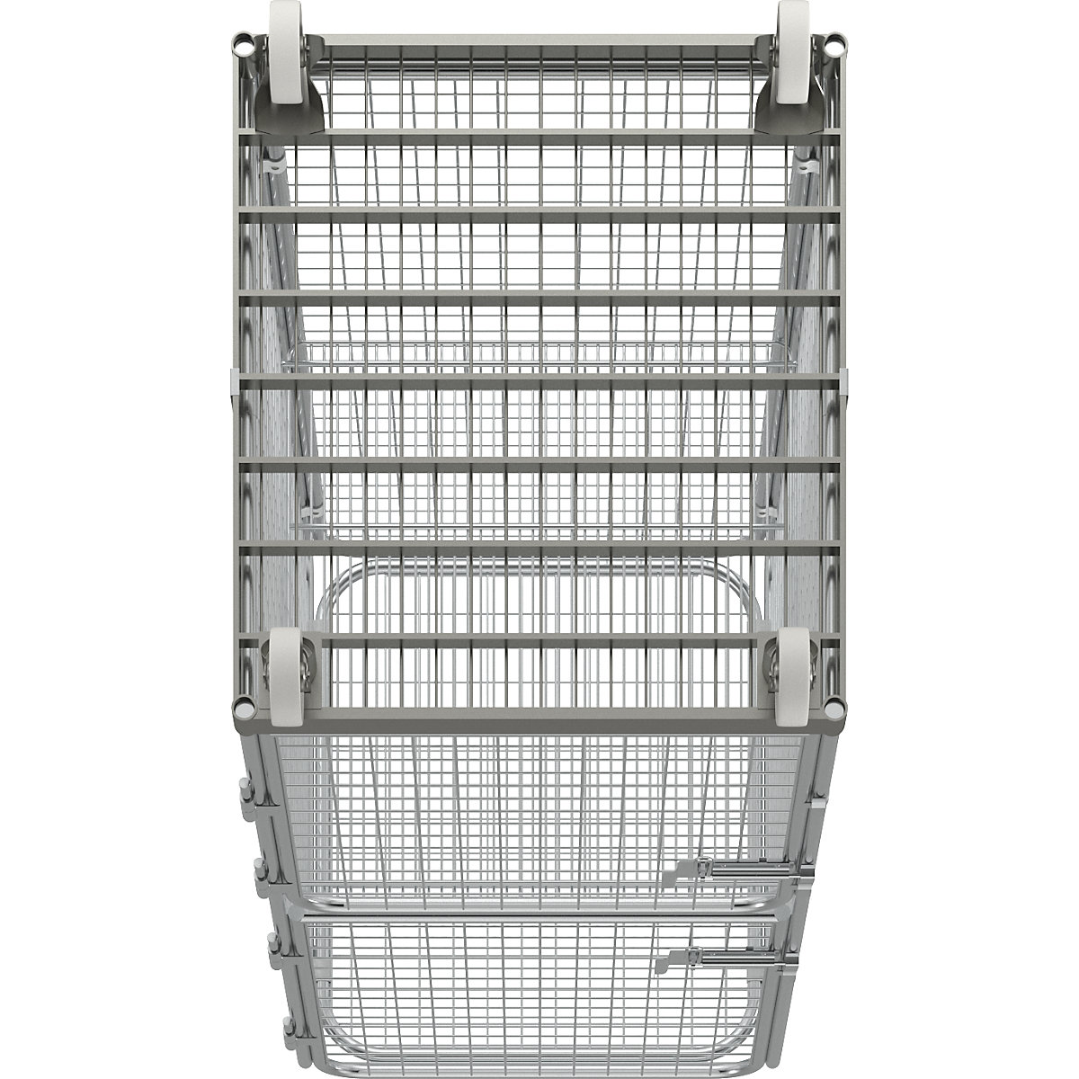 Contenedor de acero antirrobo con tablero rodante de acero (Imagen del producto 8)-7