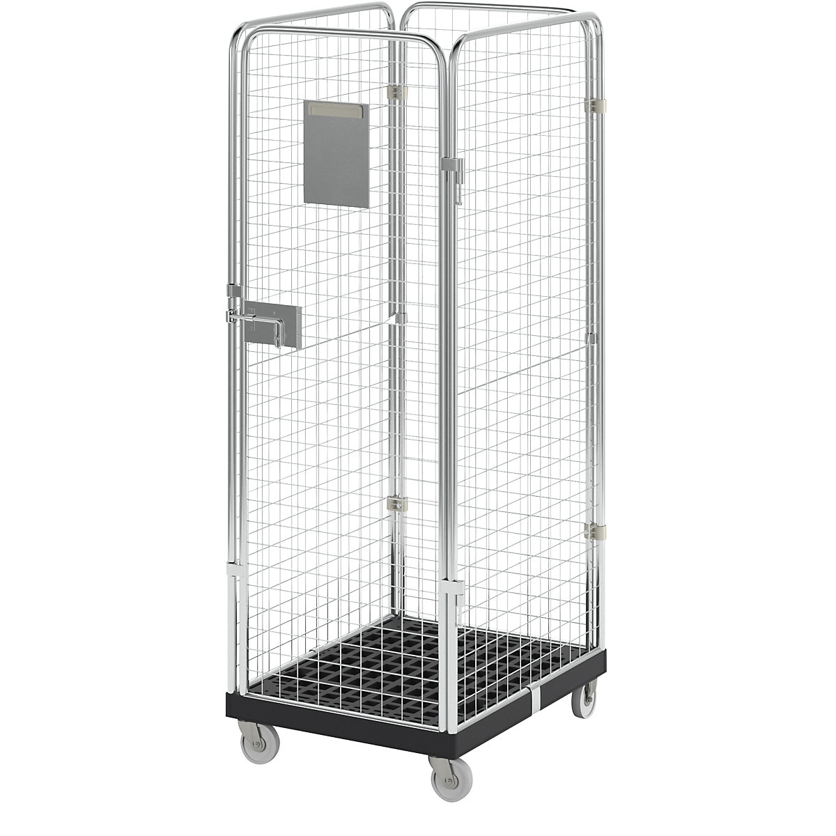 Contenedor rodante con paredes de rejilla &ndash; eurokraft basic