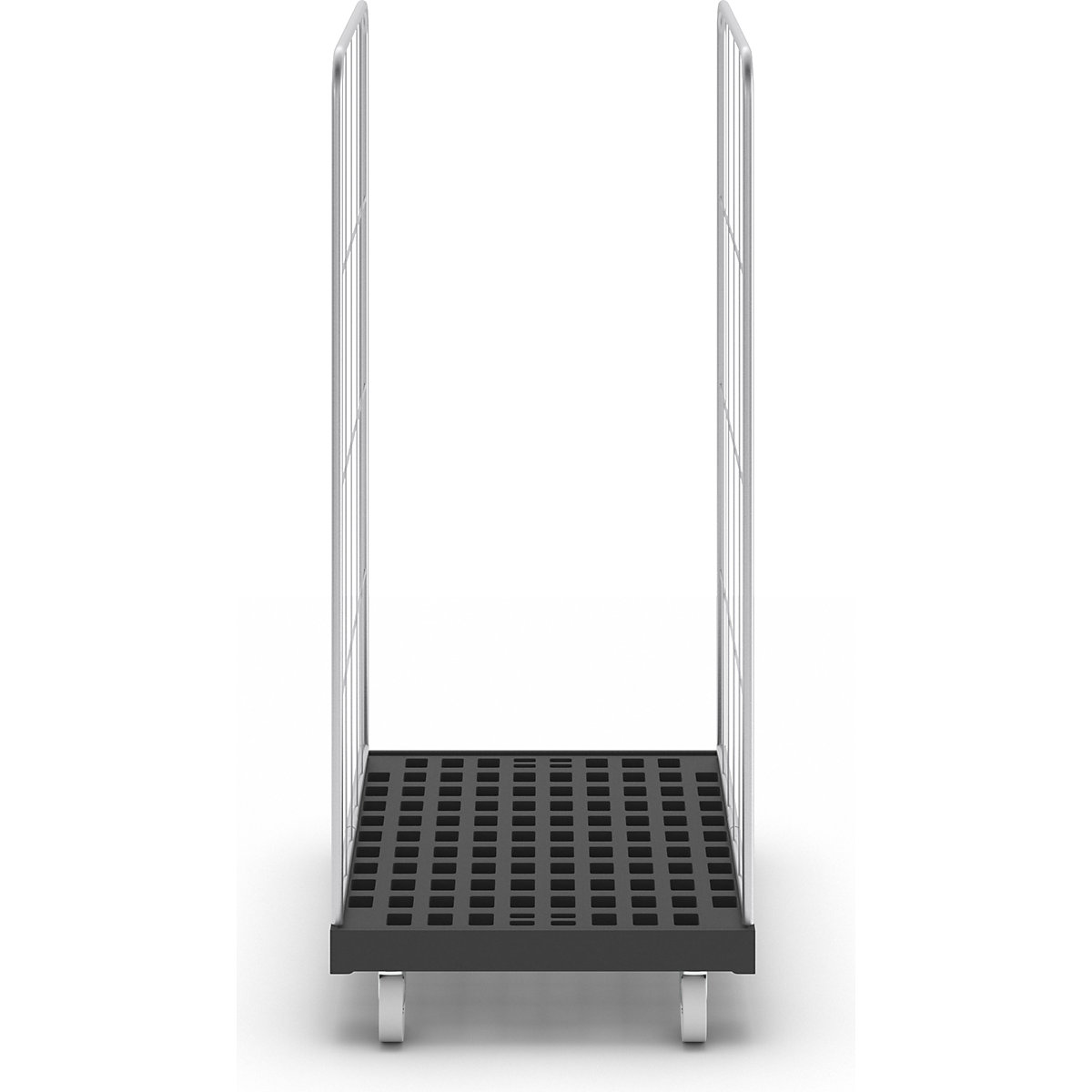 Contenedor rodante con rejilla lateral – eurokraft basic (Imagen del producto 4)-3