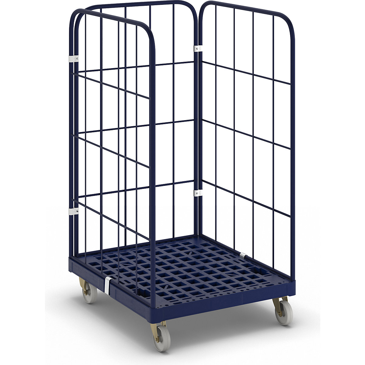 Contenedor rodante con tablero rodante de plástico (Imagen del producto 2)-1