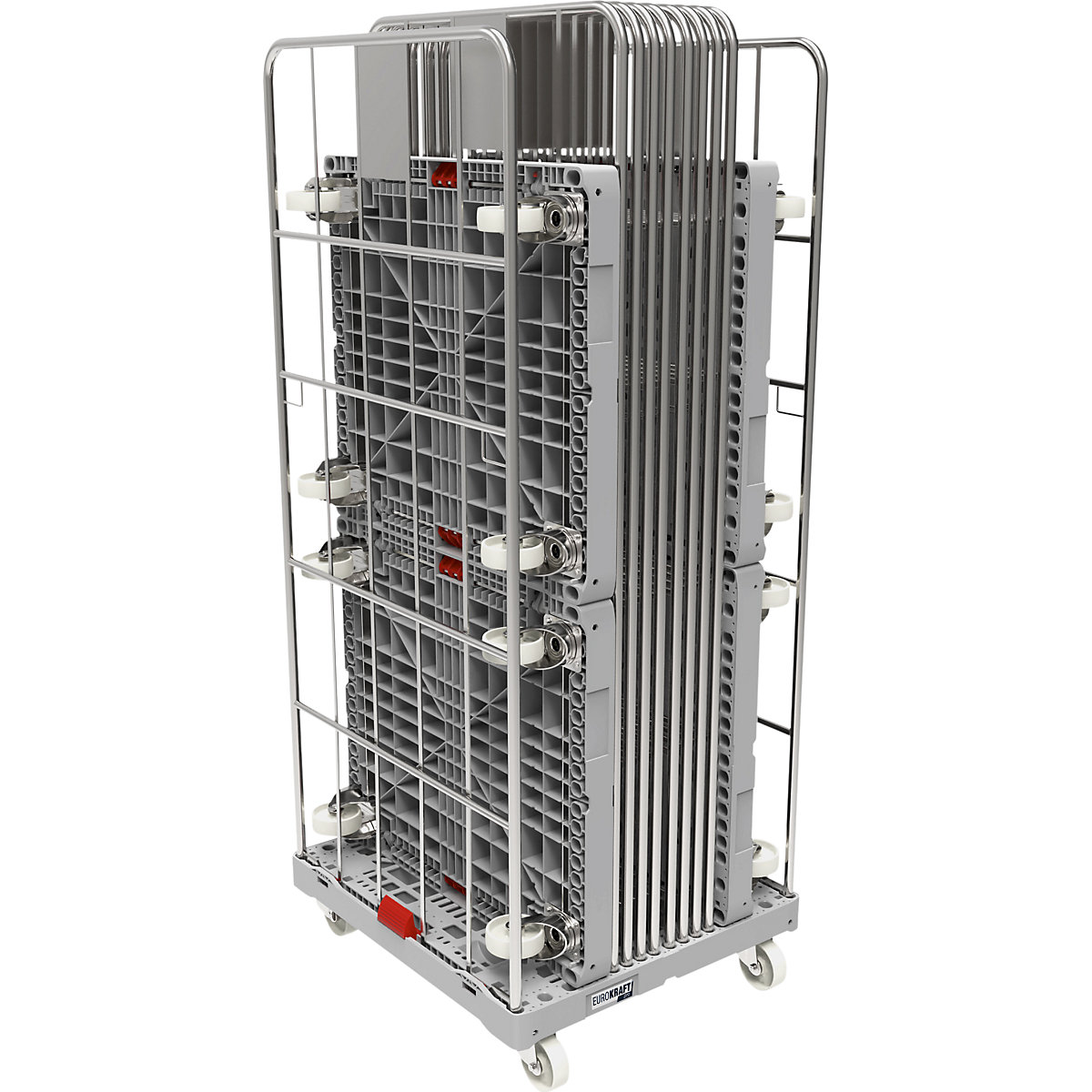 Contenedor rodante de plástico – eurokraft pro (Imagen del producto 3)-2