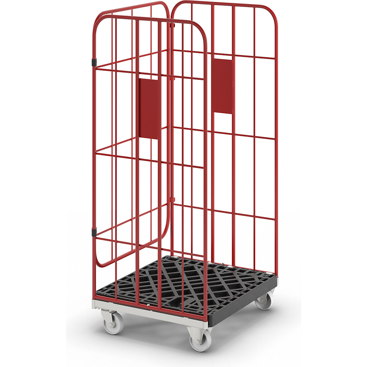 Contenedor rodante en V encajable