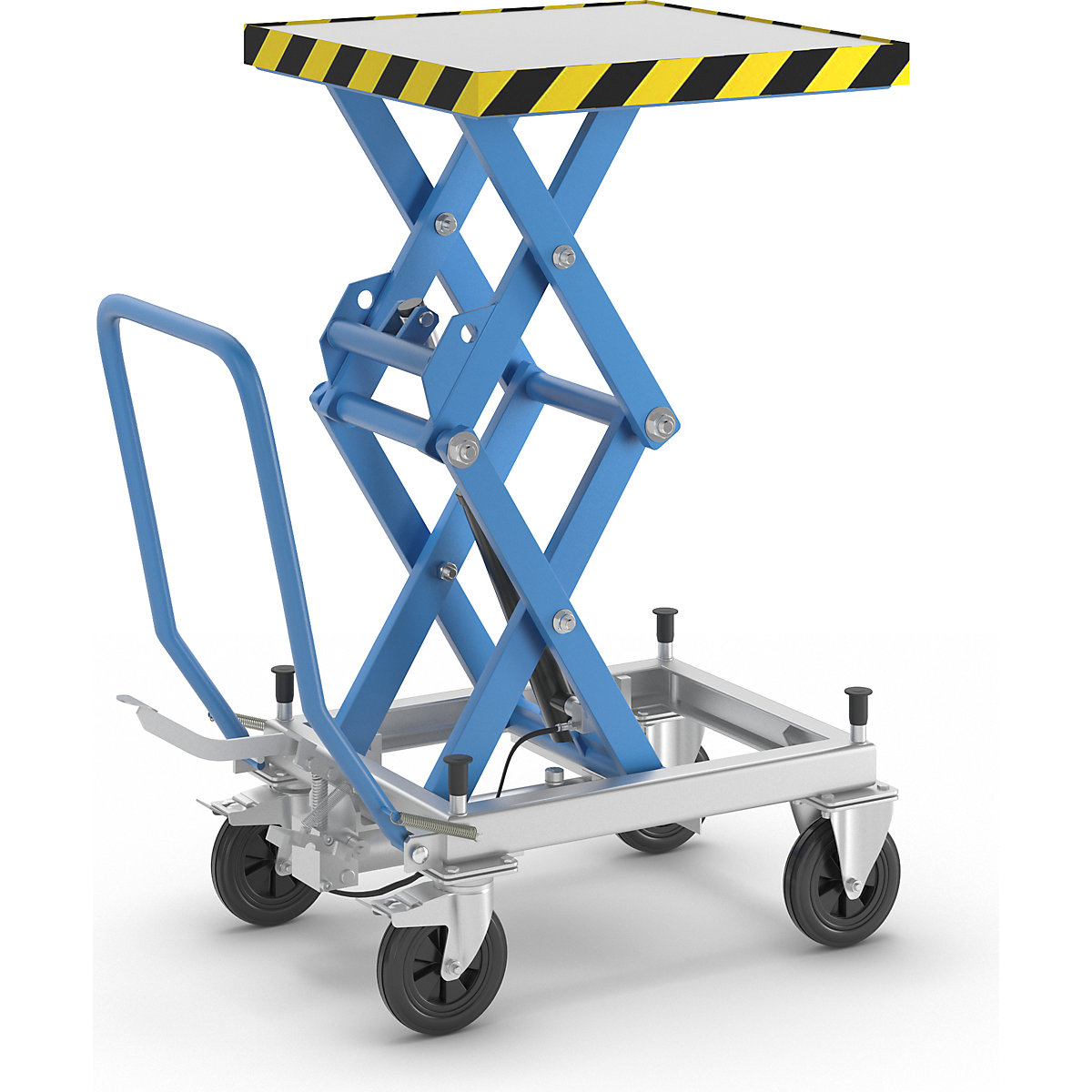 Carro de mesa elevadora de pantógrafo doble – eurokraft pro