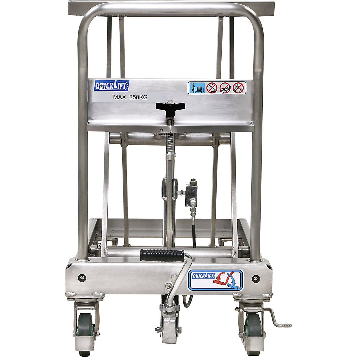 Carro elevador de pantógrafo de acero inoxidable (Imagen del producto 2)-1