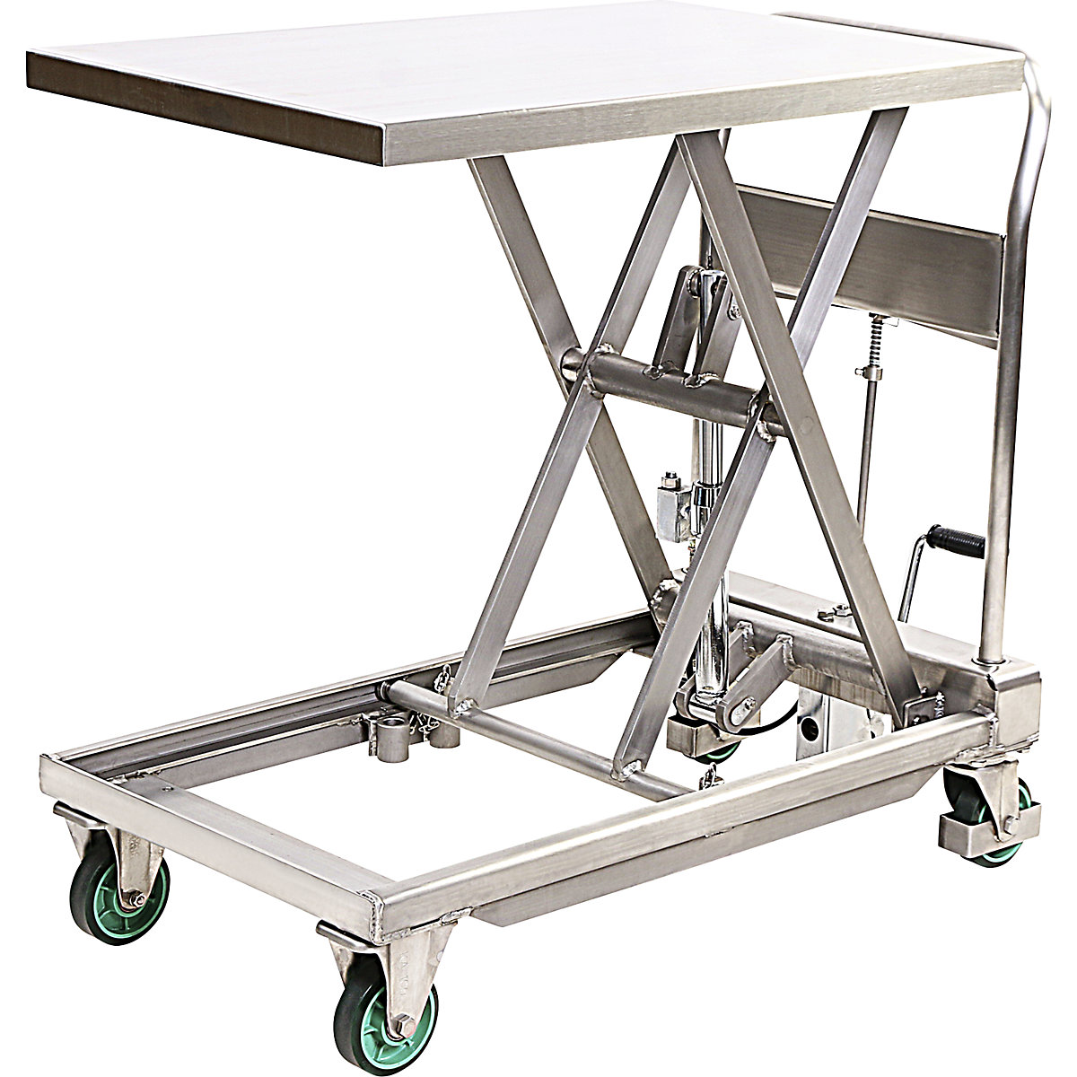 Carro elevador de pantógrafo de acero inoxidable (Imagen del producto 4)-3