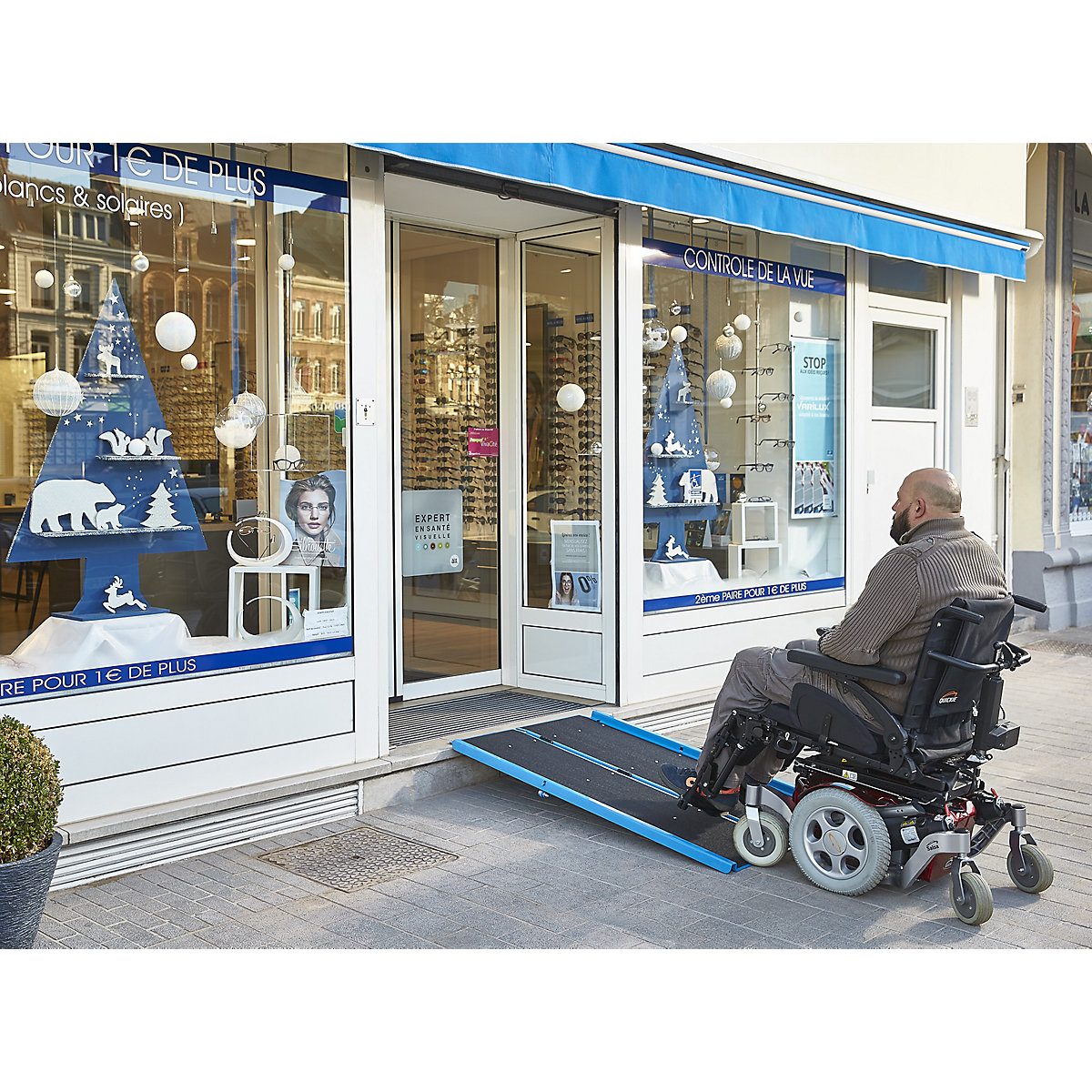 Rampa de acceso, plegable – Mottez (Imagen del producto 8)-7