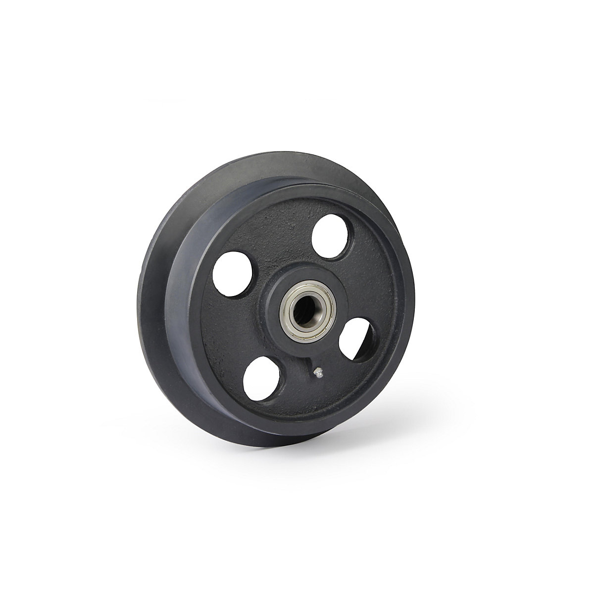 Roda em ferro fundido com coroa de friso