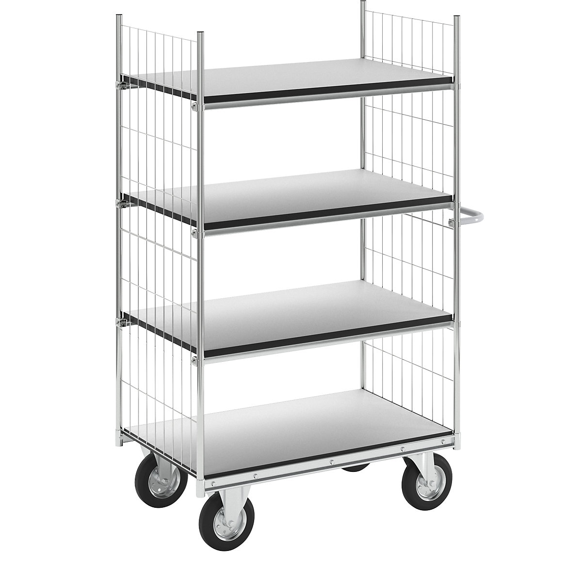 ESD-Etagenwagen SERIE 300 HelgeNyberg, 4 Etagen, LxBxH 1190 x 650 x 1730 mm-1