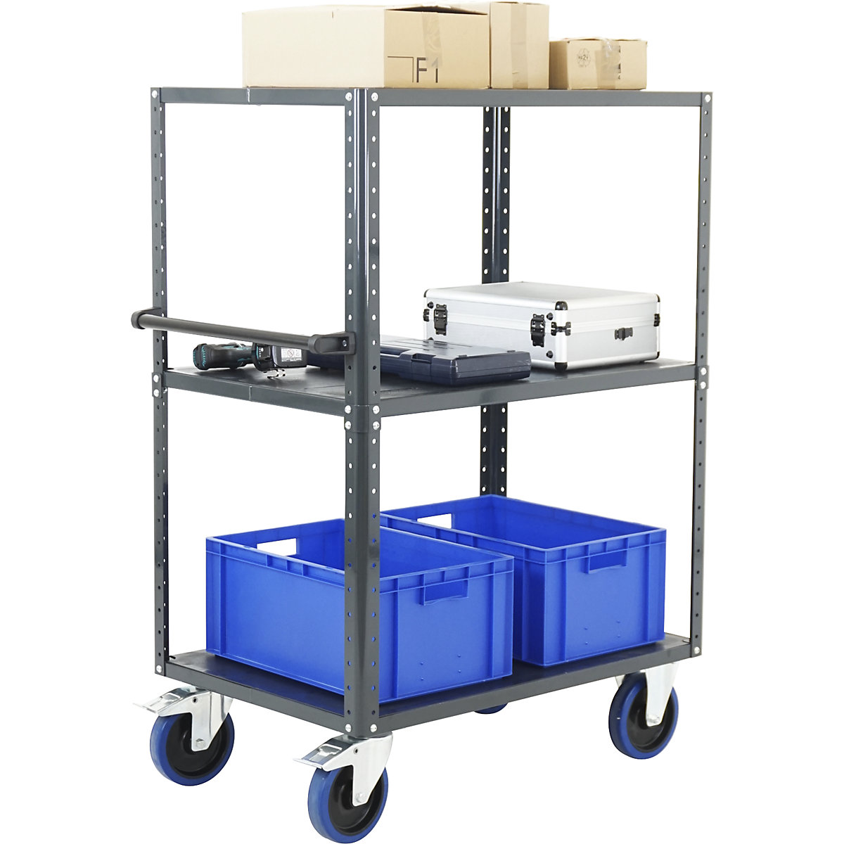 Etagenwagen CustomLine, 4-seitig offen eurokraft pro (Produktabbildung 9)-8