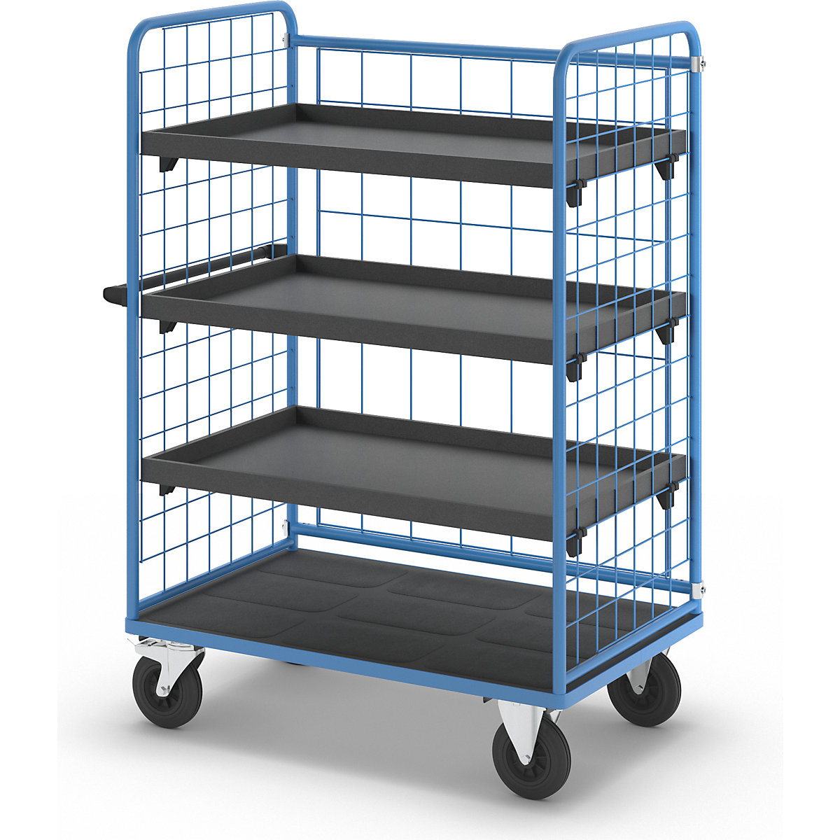 Etagenwagen, Drahtgitter dreiseitig eurokraft pro (Produktabbildung 21)-20