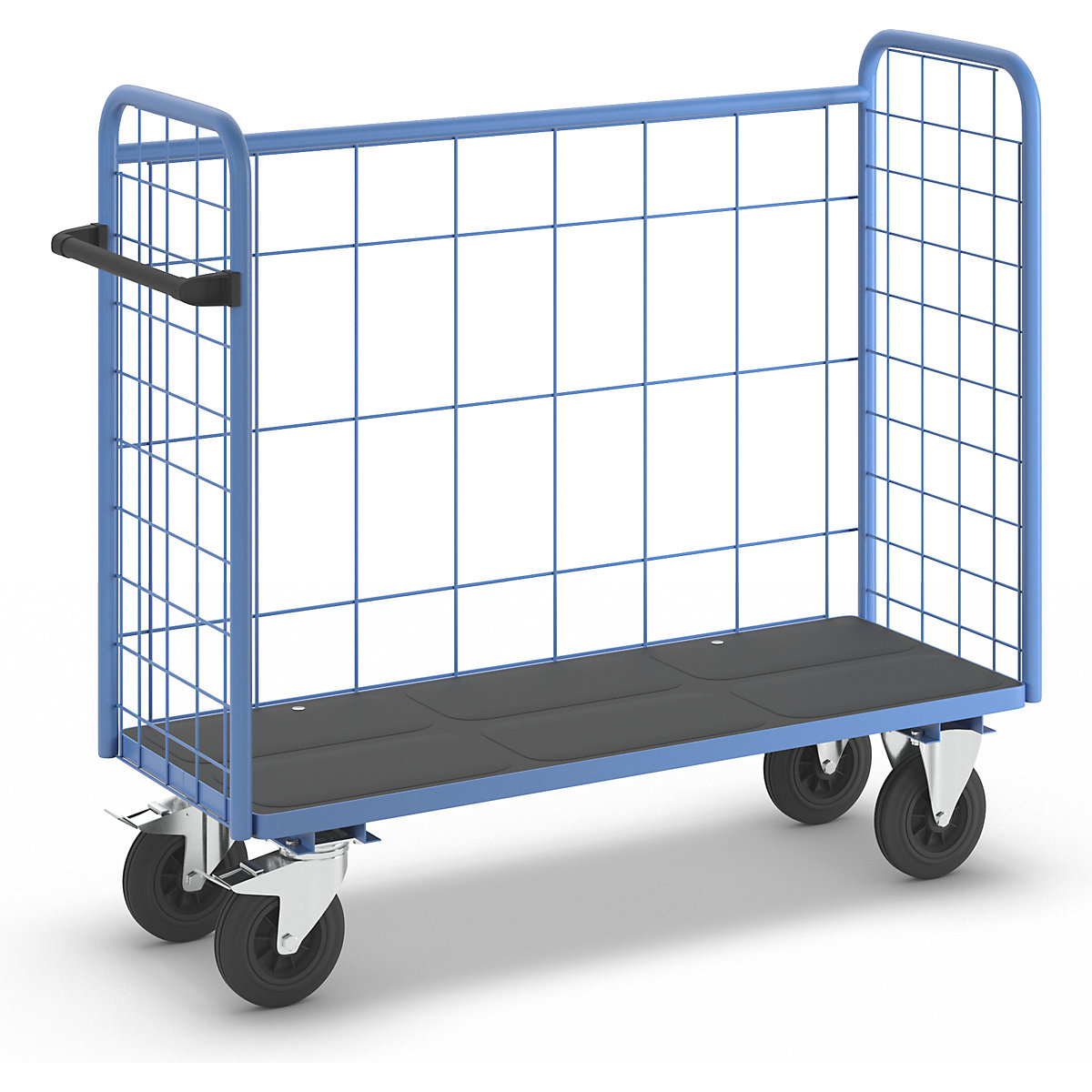 Etagenwagen eurokraft pro, mit Gitterwänden, 3-seitig, Länge 1380 mm-6