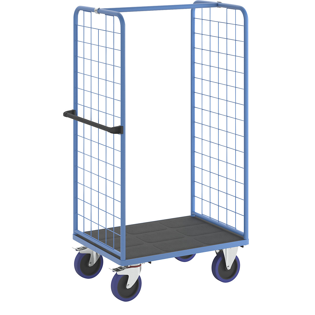 Etagenwagen eurokraft pro, mit 2-seitigen Gitterwänden, Ladeflächen-LxB 965 x 700 mm-1