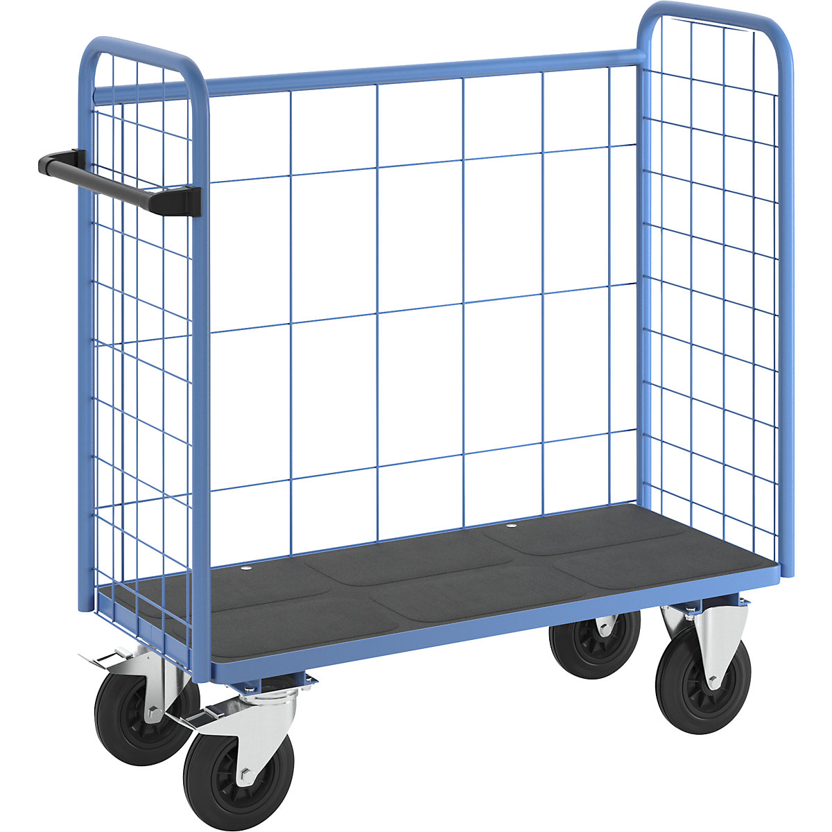 Etagenwagen eurokraft pro, mit Gitterwänden, 3-seitig, Länge 1180 mm-1