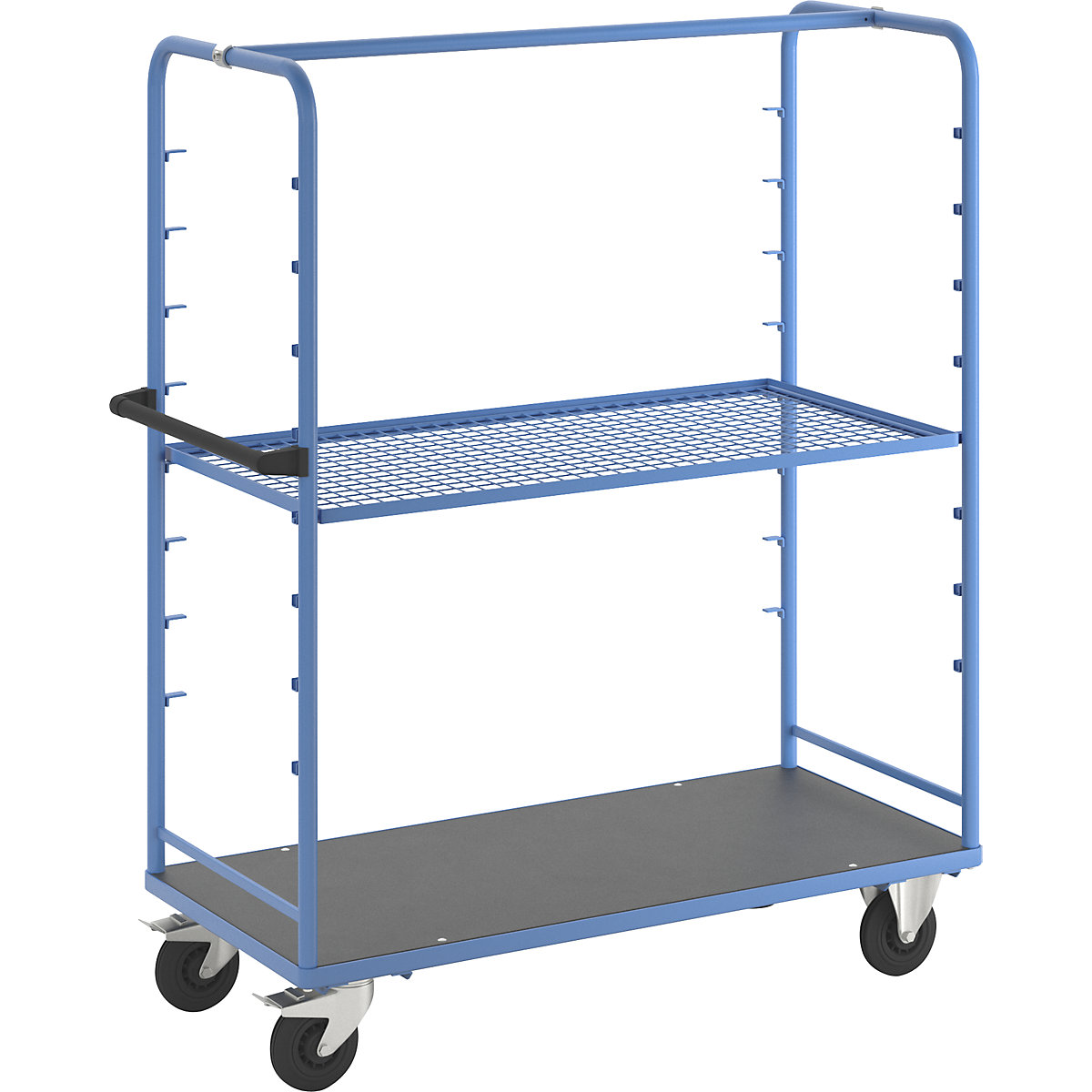 Regalwagen eurokraft pro, für 8 Etagenböden, inkl. 1 Etagenboden, mit Gitterboden-6