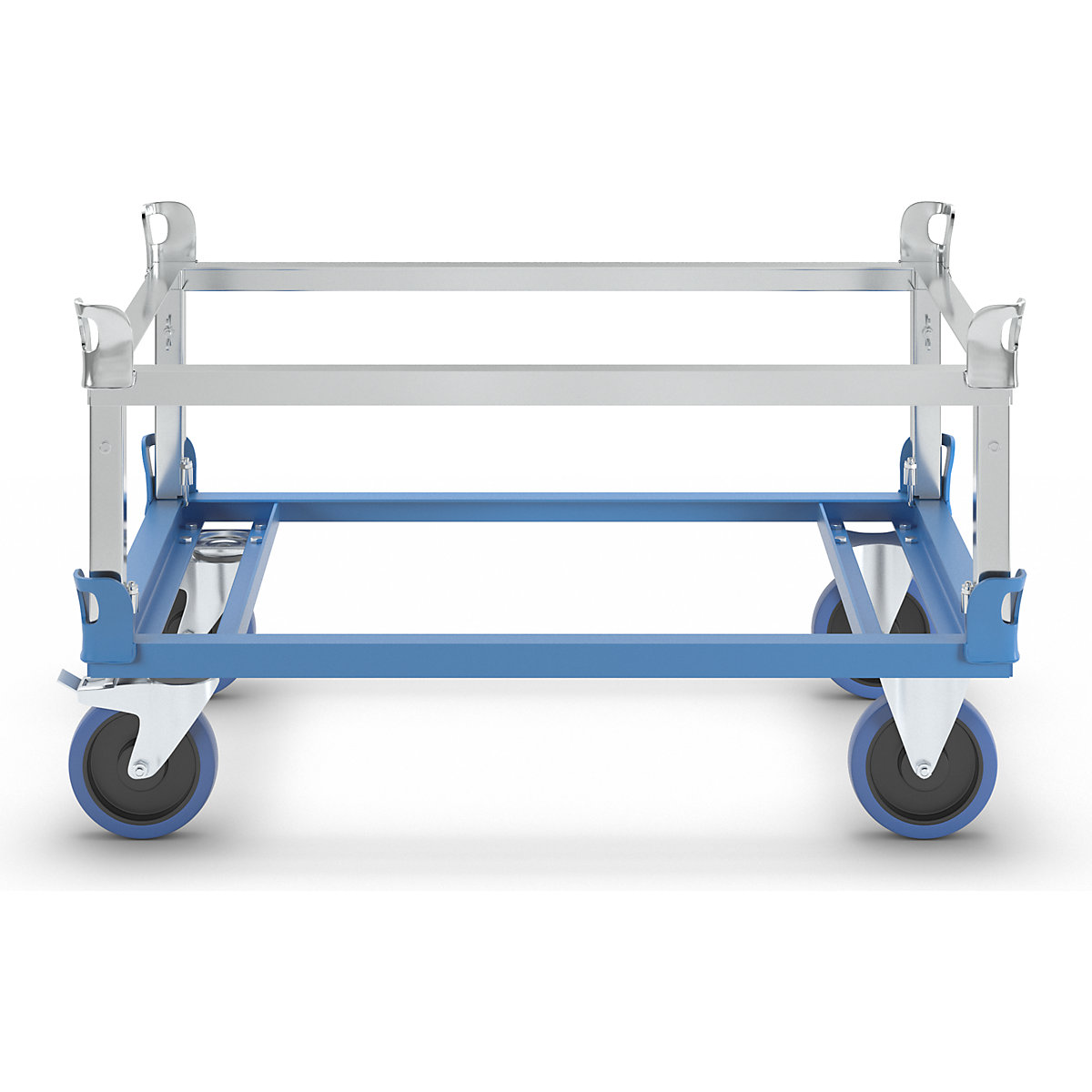Paletten-Fahrgestell mit Aufsetzrahmen eurokraft pro (Produktabbildung 2)-1