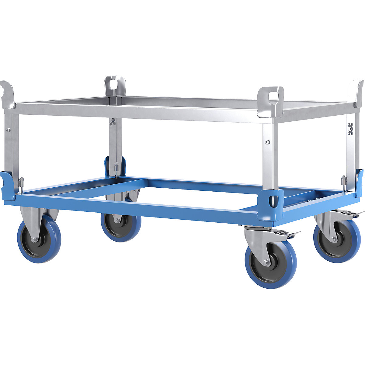 Paletten-Fahrgestell mit Aufsetzrahmen eurokraft pro (Produktabbildung 5)-4