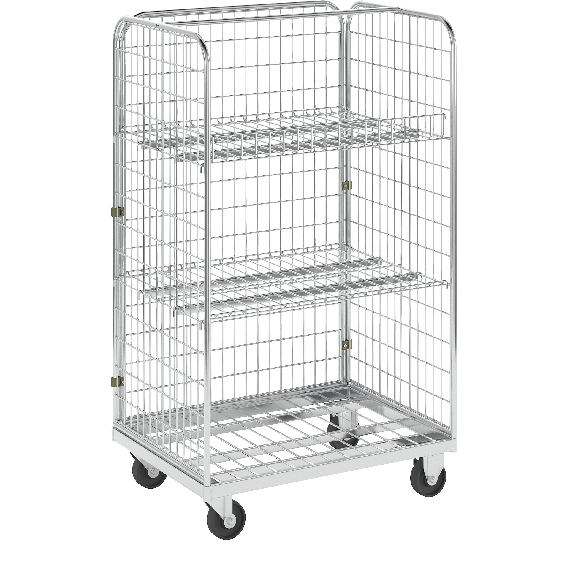 Stahlrollbehälter 800, 800 x 1.200 x 1.820 mm, 5-seitig, Diebstahlsch Stahlrollbehälter 800, 800 x 1.200 x 1.820 mm, 5-seitig, Diebstahlsch
