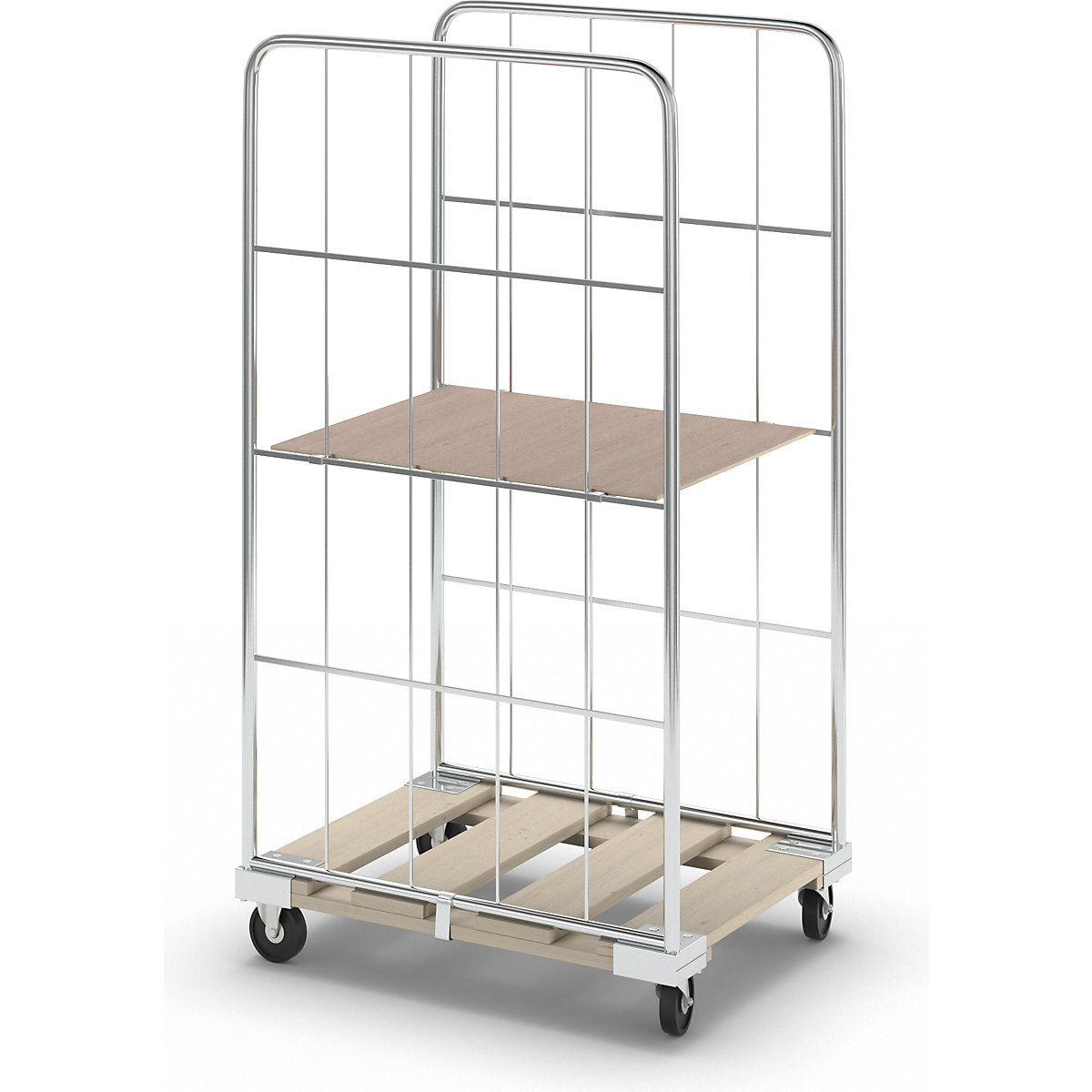Rollbehälter mit Gitterwänden (Produktabbildung 2)-1