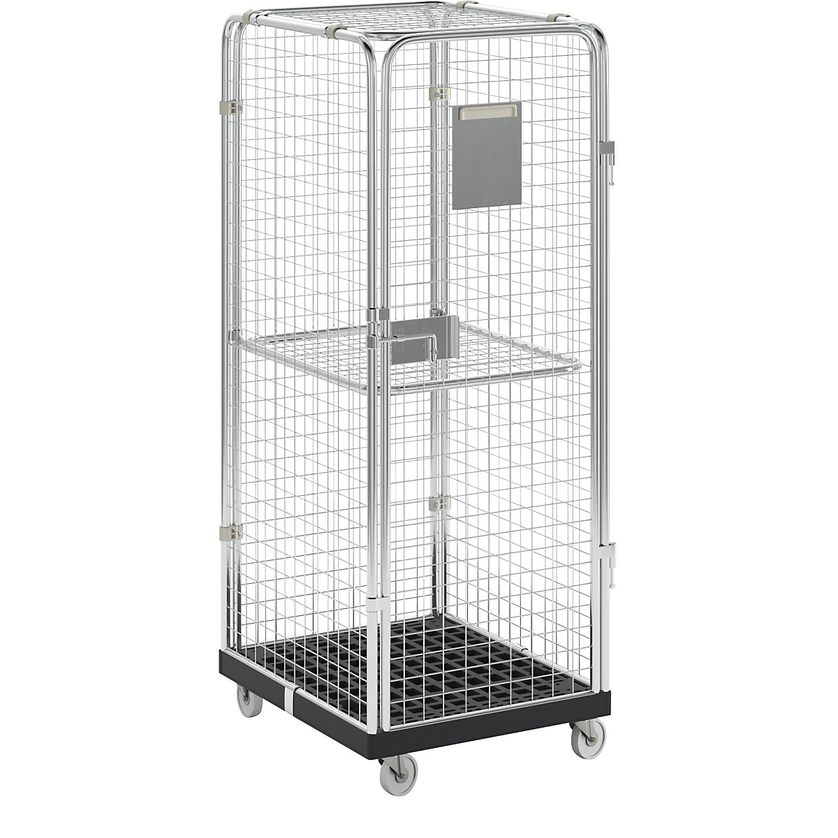 Rollbehälter mit Gitterwänden eurokraft basic (Produktabbildung 5)-4