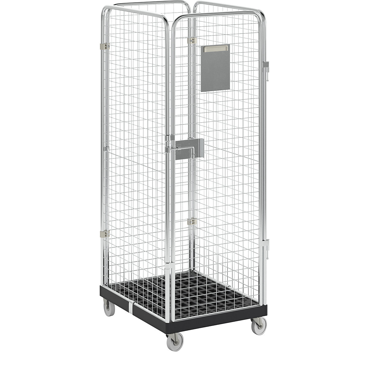 Rollbehälter mit Gitterwänden eurokraft basic (Produktabbildung 6)-5