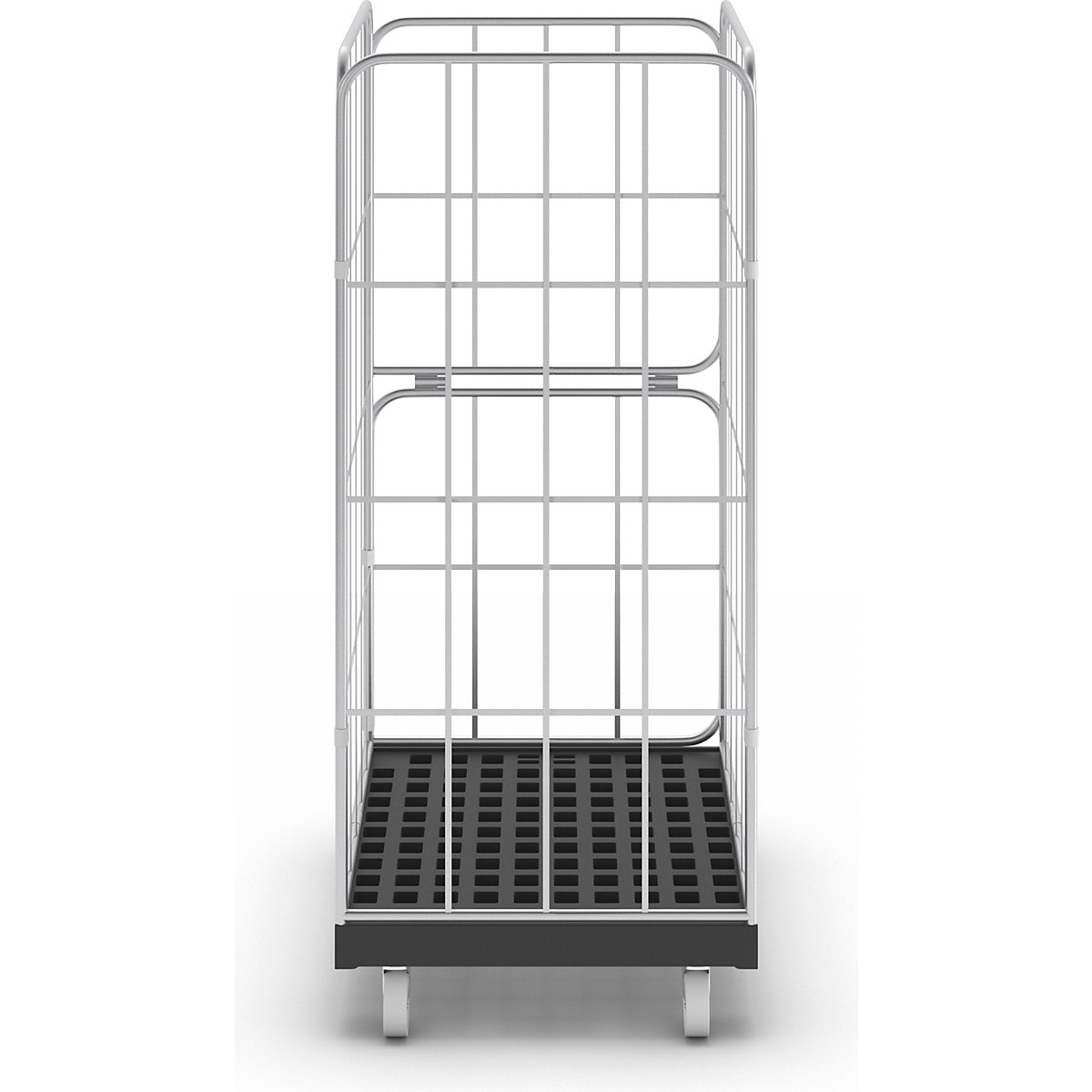 Rollbehälter mit Seitengitter eurokraft basic (Produktabbildung 5)-4