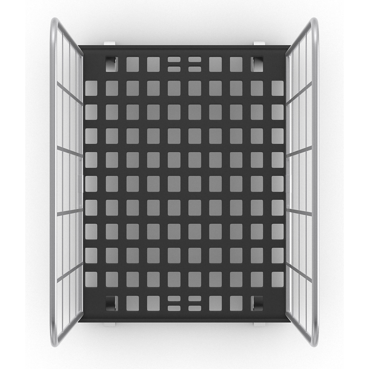 Rollbehälter mit Seitengitter eurokraft basic (Produktabbildung 5)-4