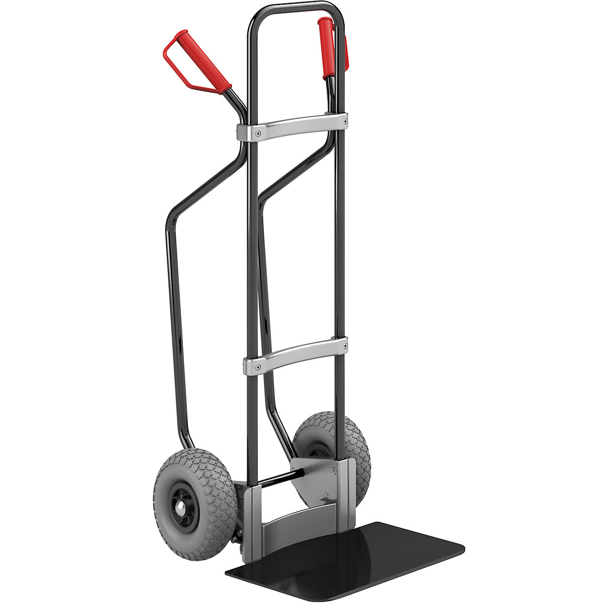 Sackkarre mit Kufen, schwarz eurokraft pro
