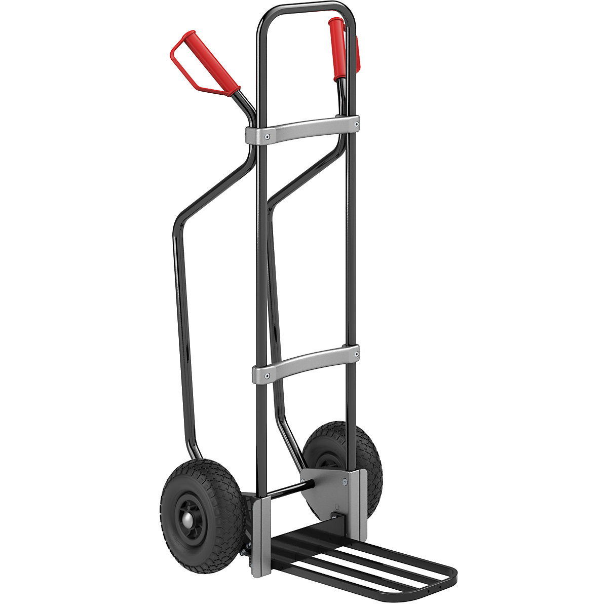 Sackkarre mit Kufen, schwarz eurokraft pro
