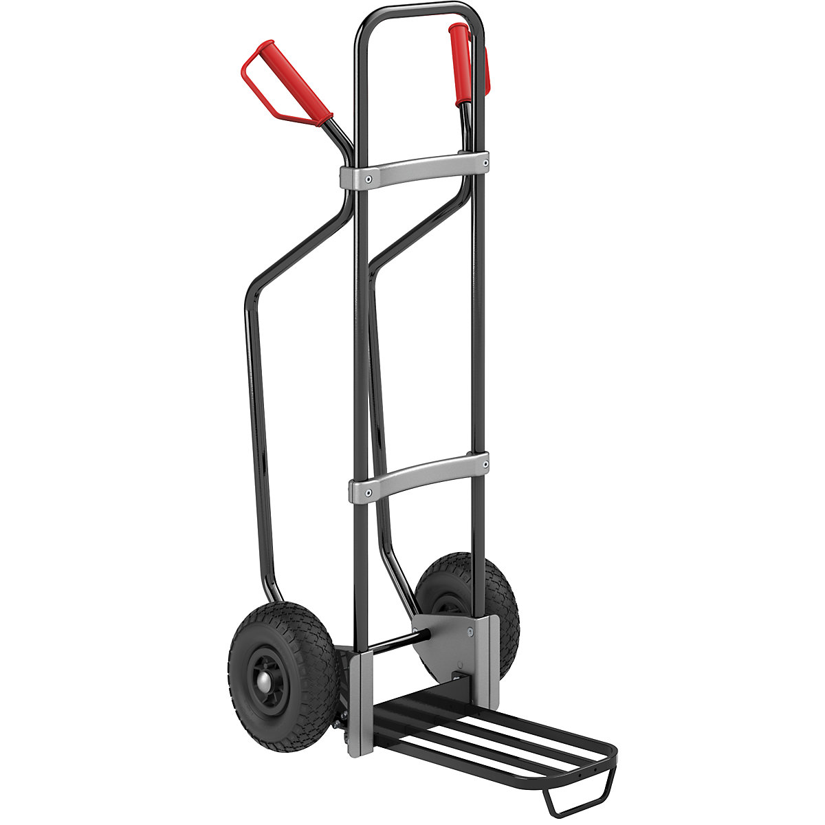 Sackkarre mit Kufen, schwarz eurokraft pro