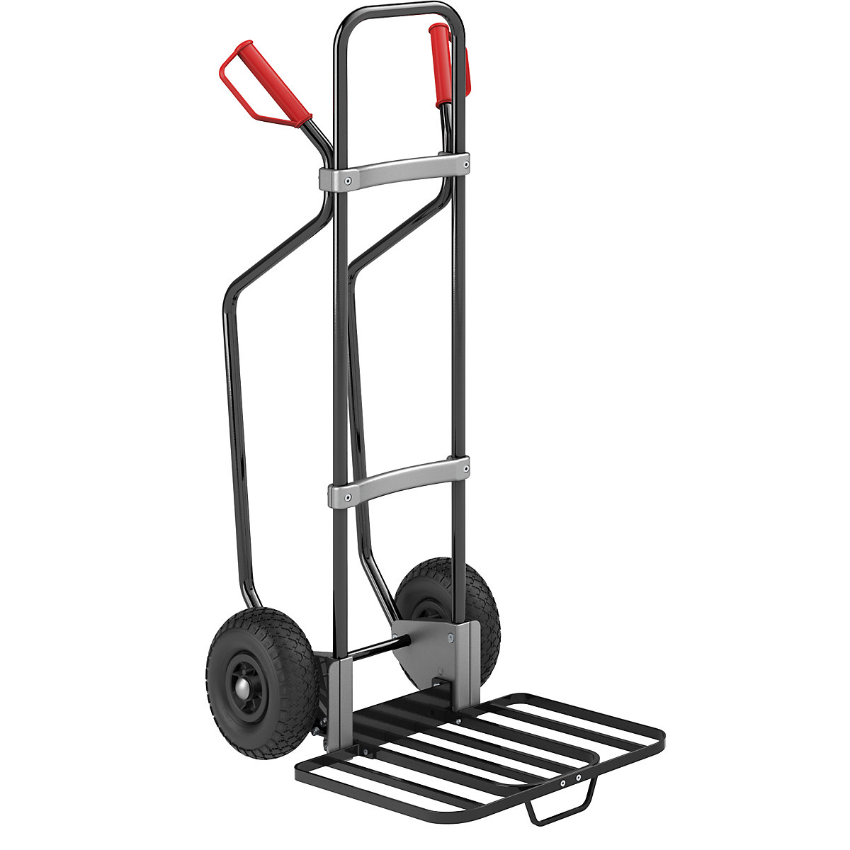 Sackkarre mit Kufen, schwarz eurokraft pro